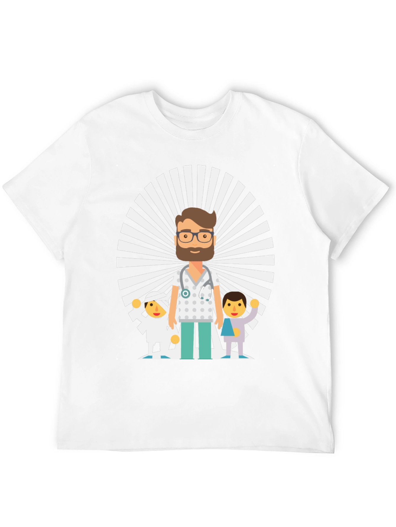 Cartoon Doctor & Patients Graphic Tee