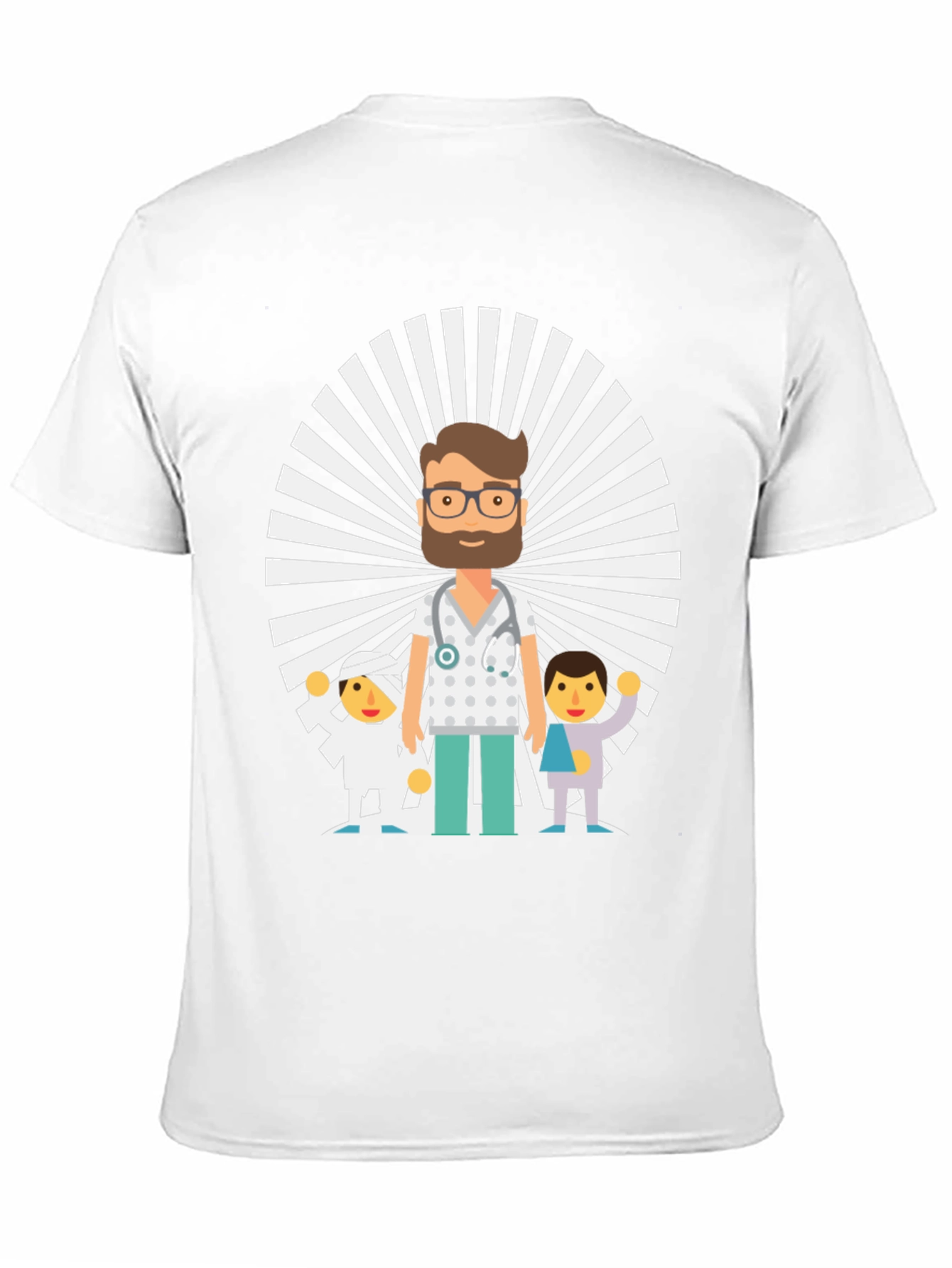Cartoon Doctor & Patients Graphic Tee