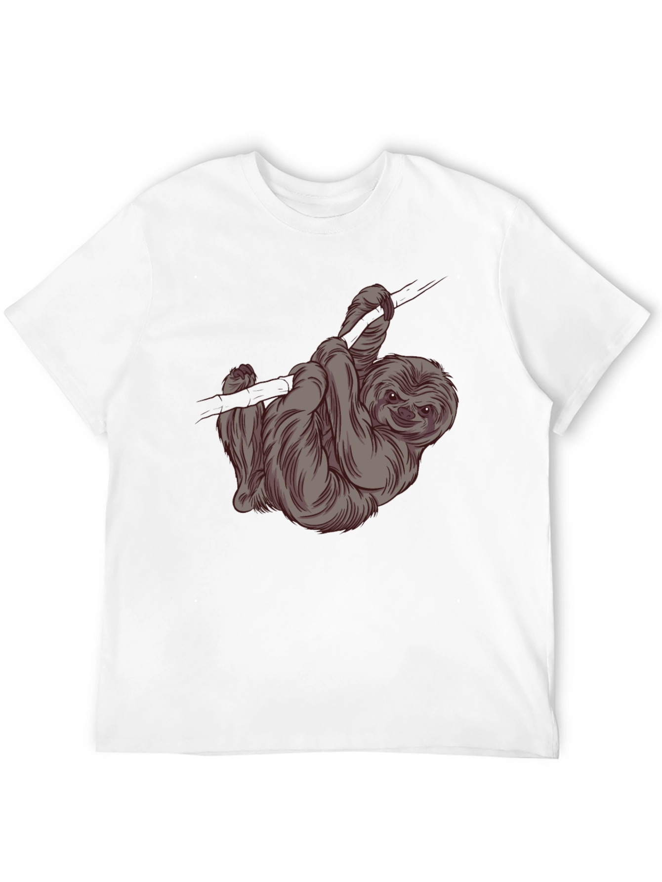 Sloth Graphic Tee -  Relaxed Style Soft Cotton