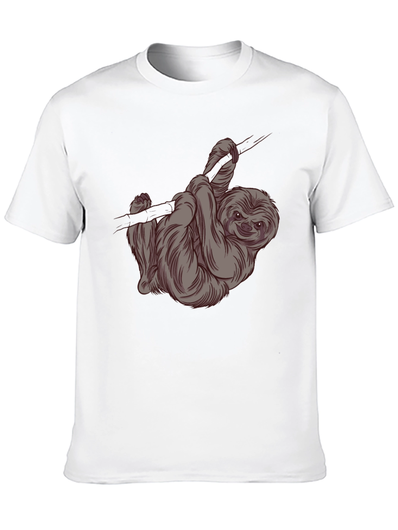 Sloth Graphic Tee -  Relaxed Style Soft Cotton