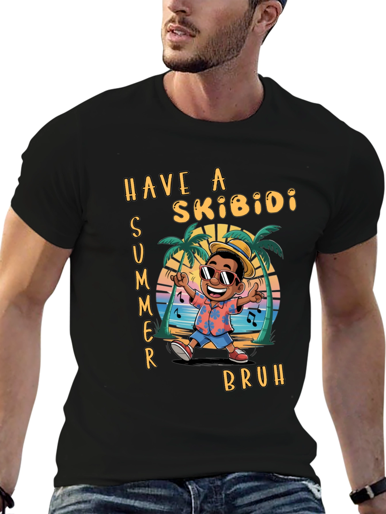 Skibidi Summer Graphic T-Shirt