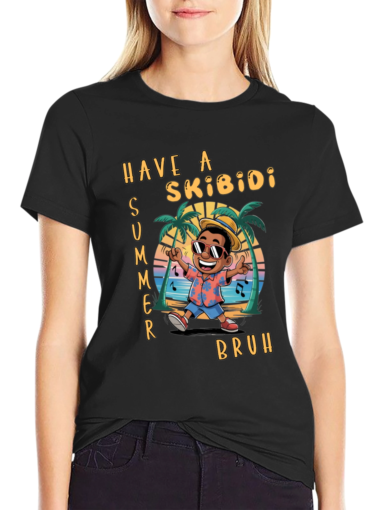 Skibidi Summer Graphic T-Shirt
