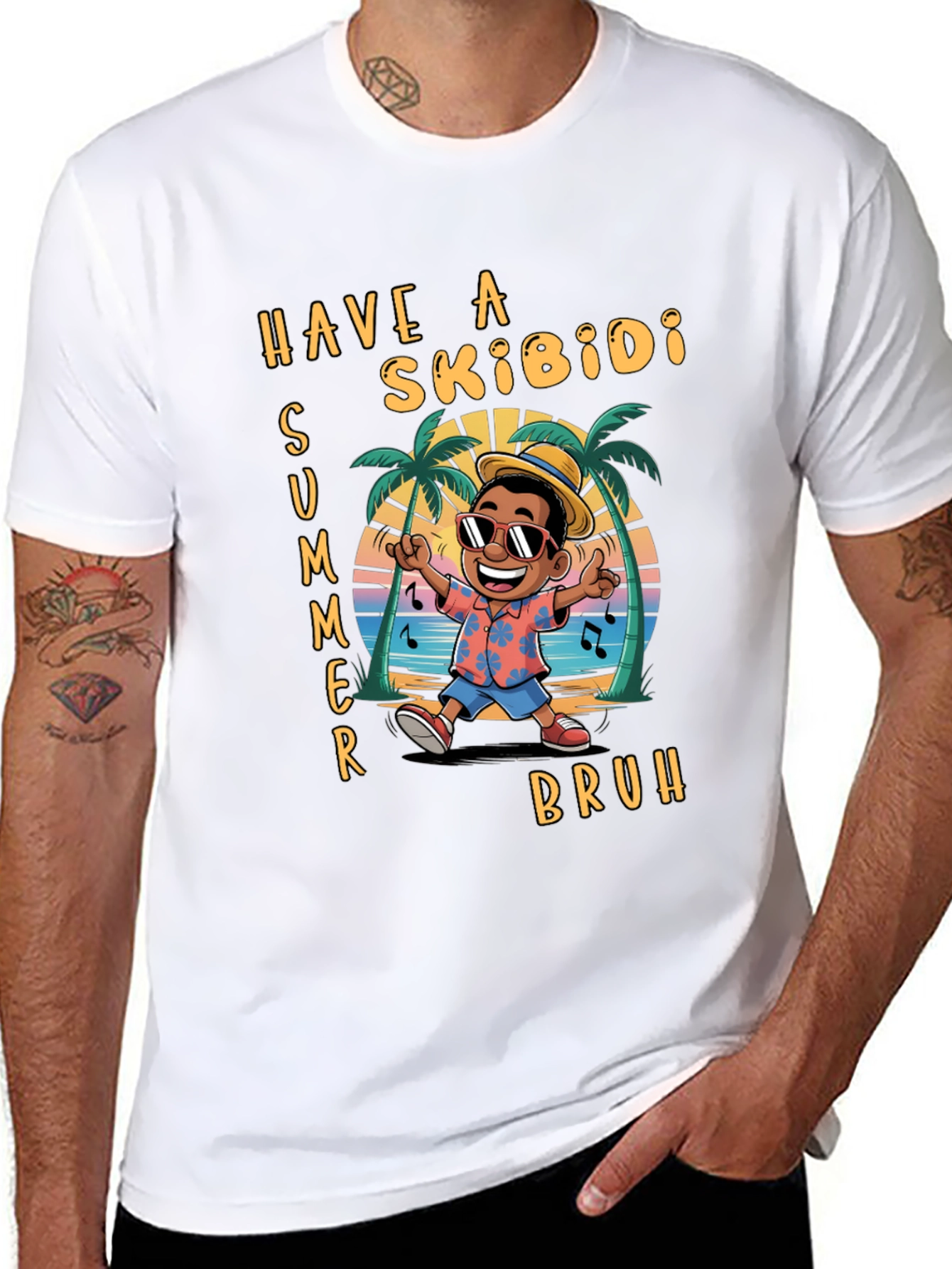 Skibidi Summer Graphic T-Shirt