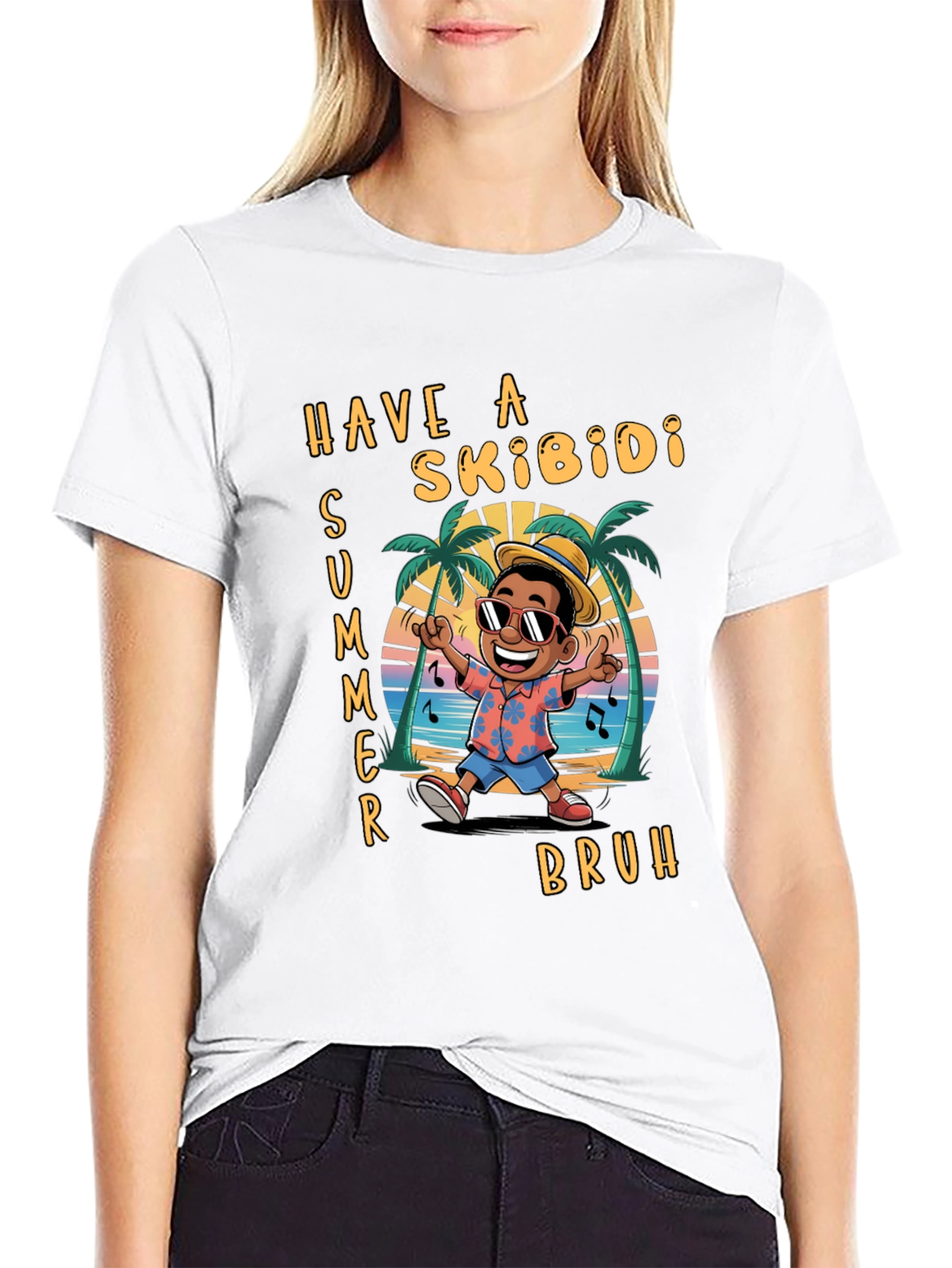 Skibidi Summer Graphic T-Shirt