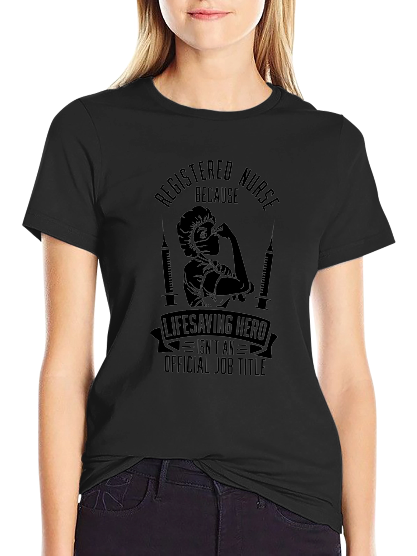 Registered Nurse Lifesaving Hero Graphic T-Shirt