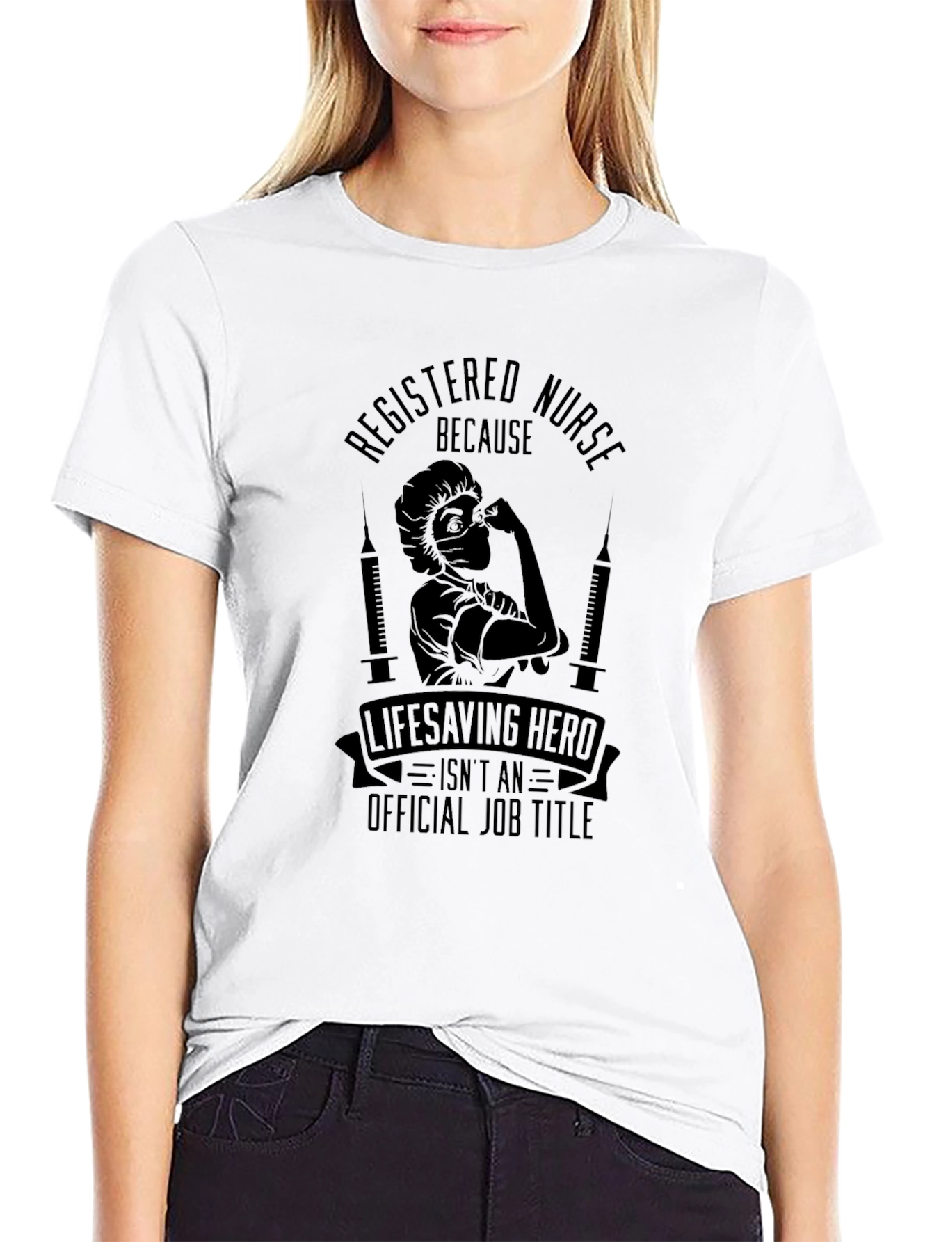Registered Nurse Lifesaving Hero Graphic T-Shirt