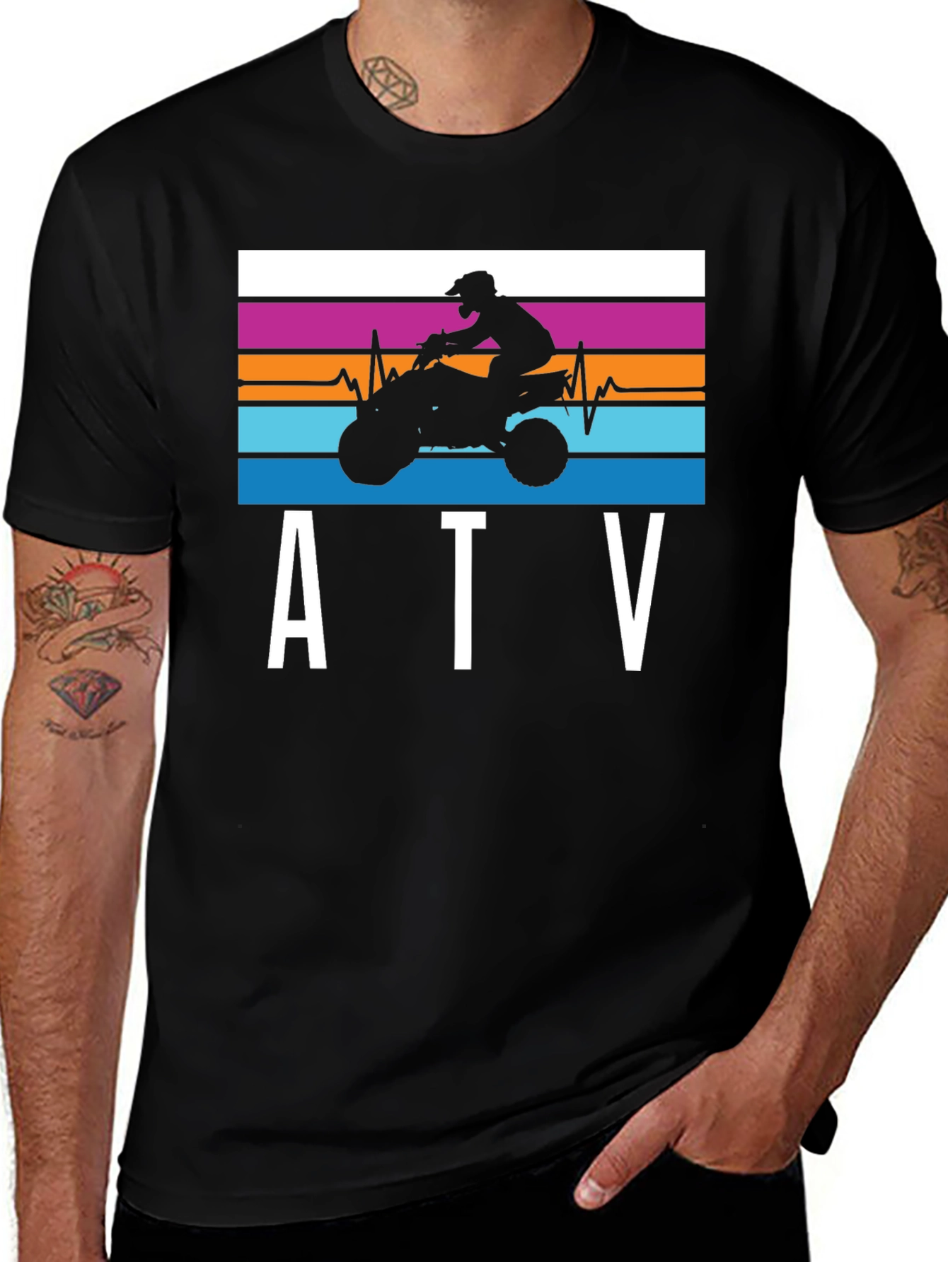 ATV Heartbeat Graphic T-Shirt