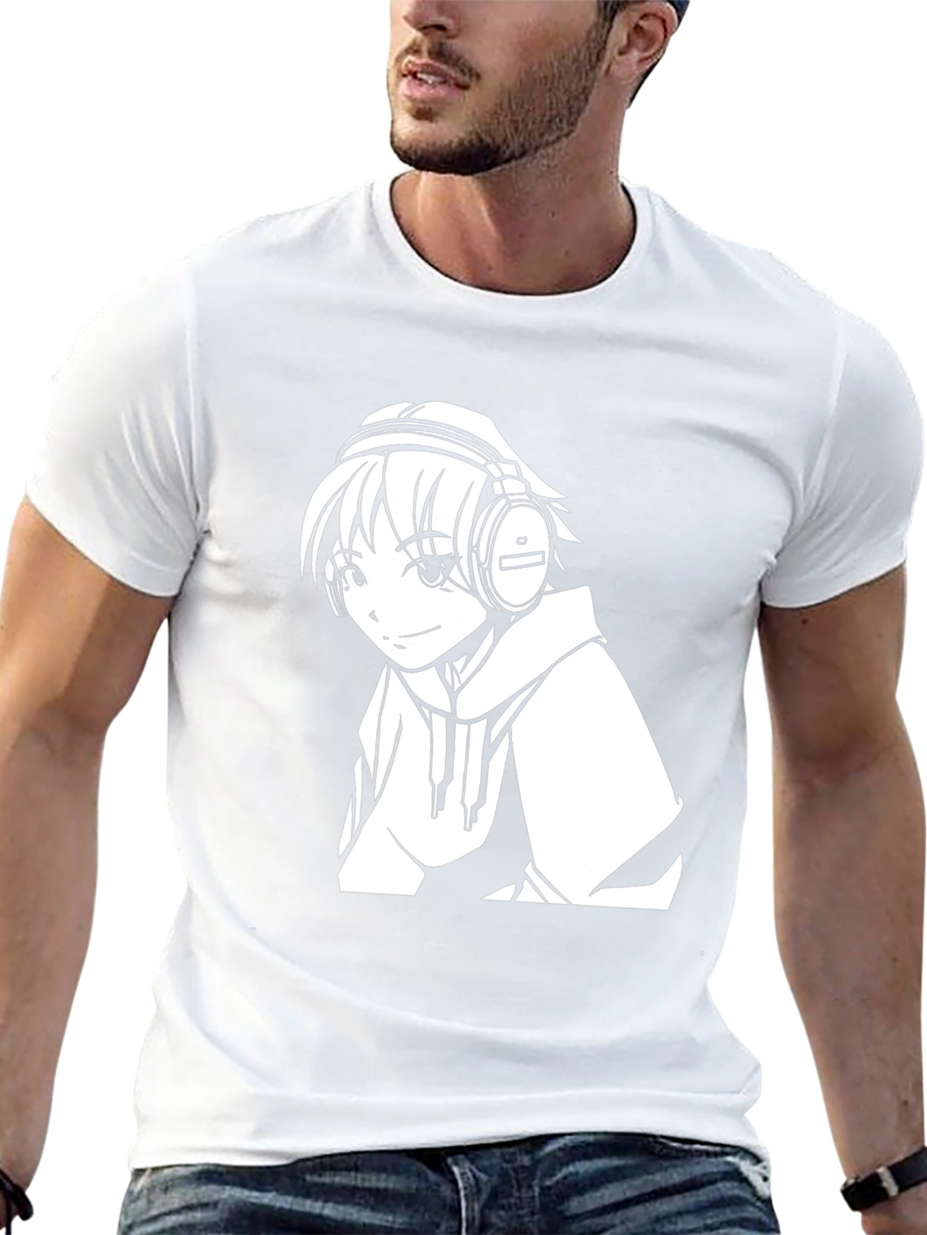 Anime Music Lover Black T-Shirt