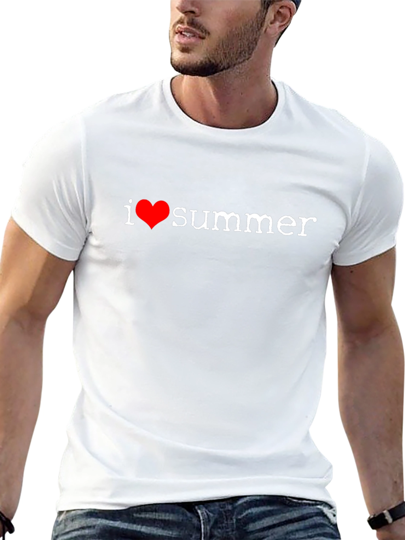 I Heart Summer Black T-Shirt