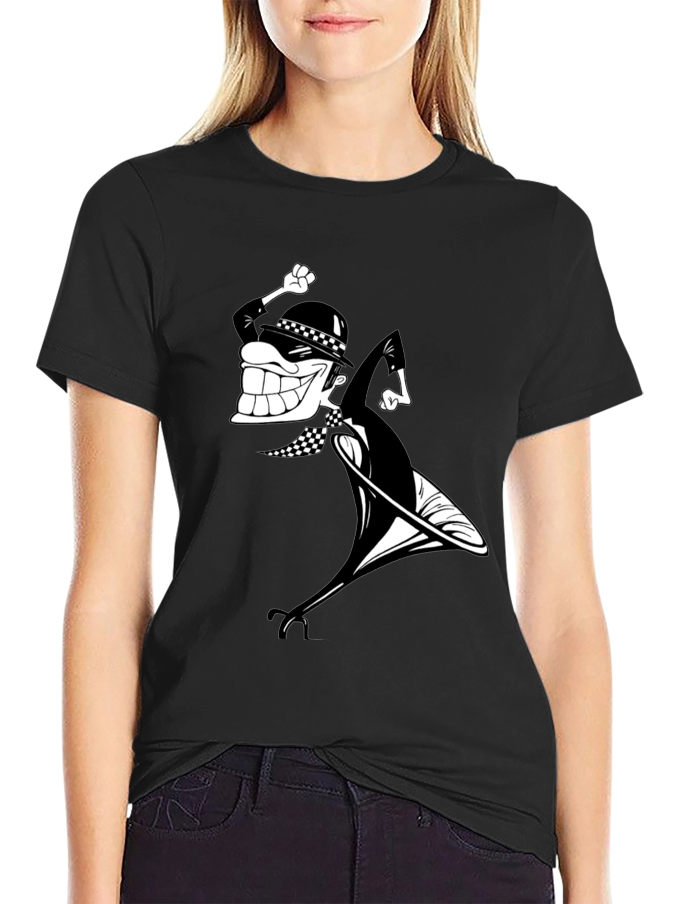 2 Tone Ska Rude Boy T-Shirt Black