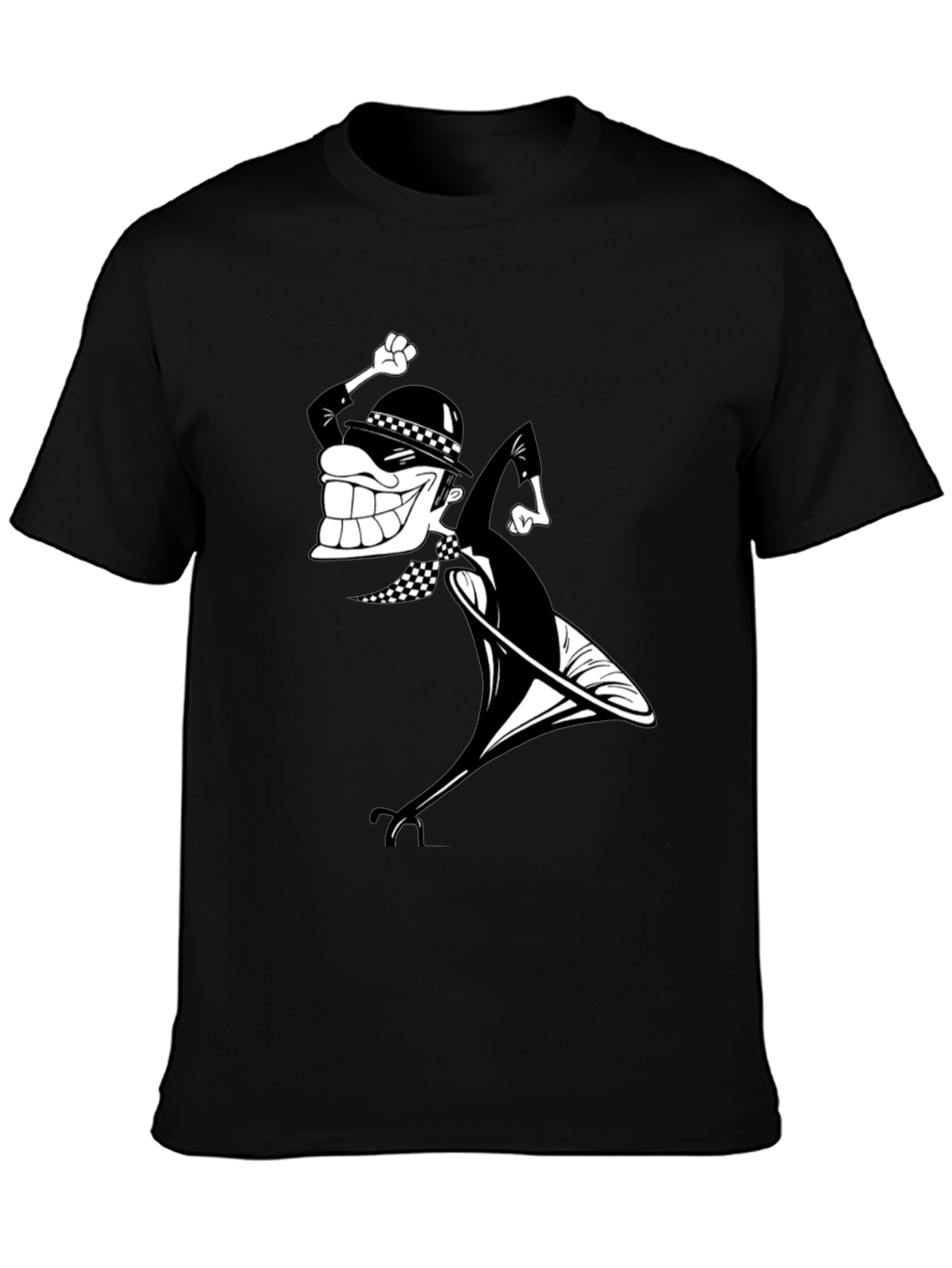 2 Tone Ska Rude Boy T-Shirt Black