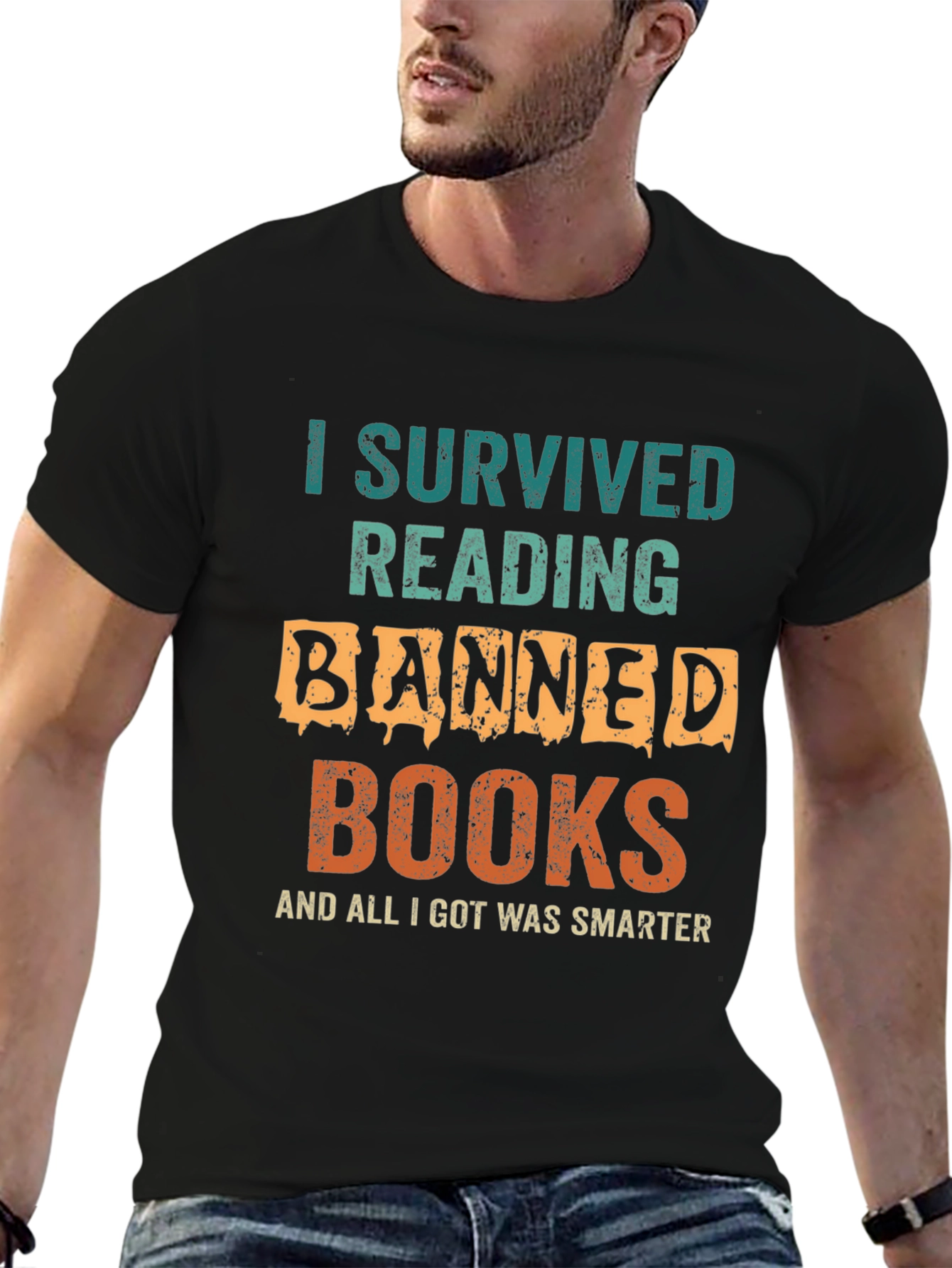 Banned Books T-Shirt - I Survived Reading Funny Tee