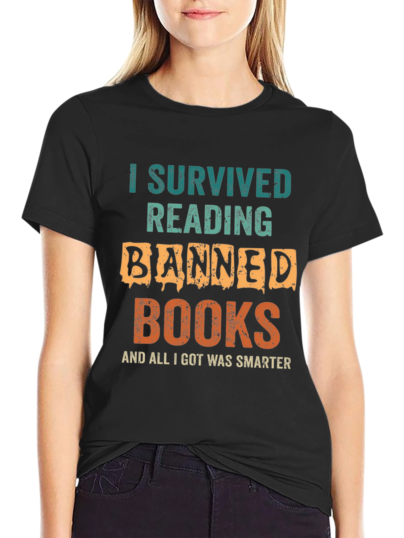 Banned Books T-Shirt - I Survived Reading Funny Tee