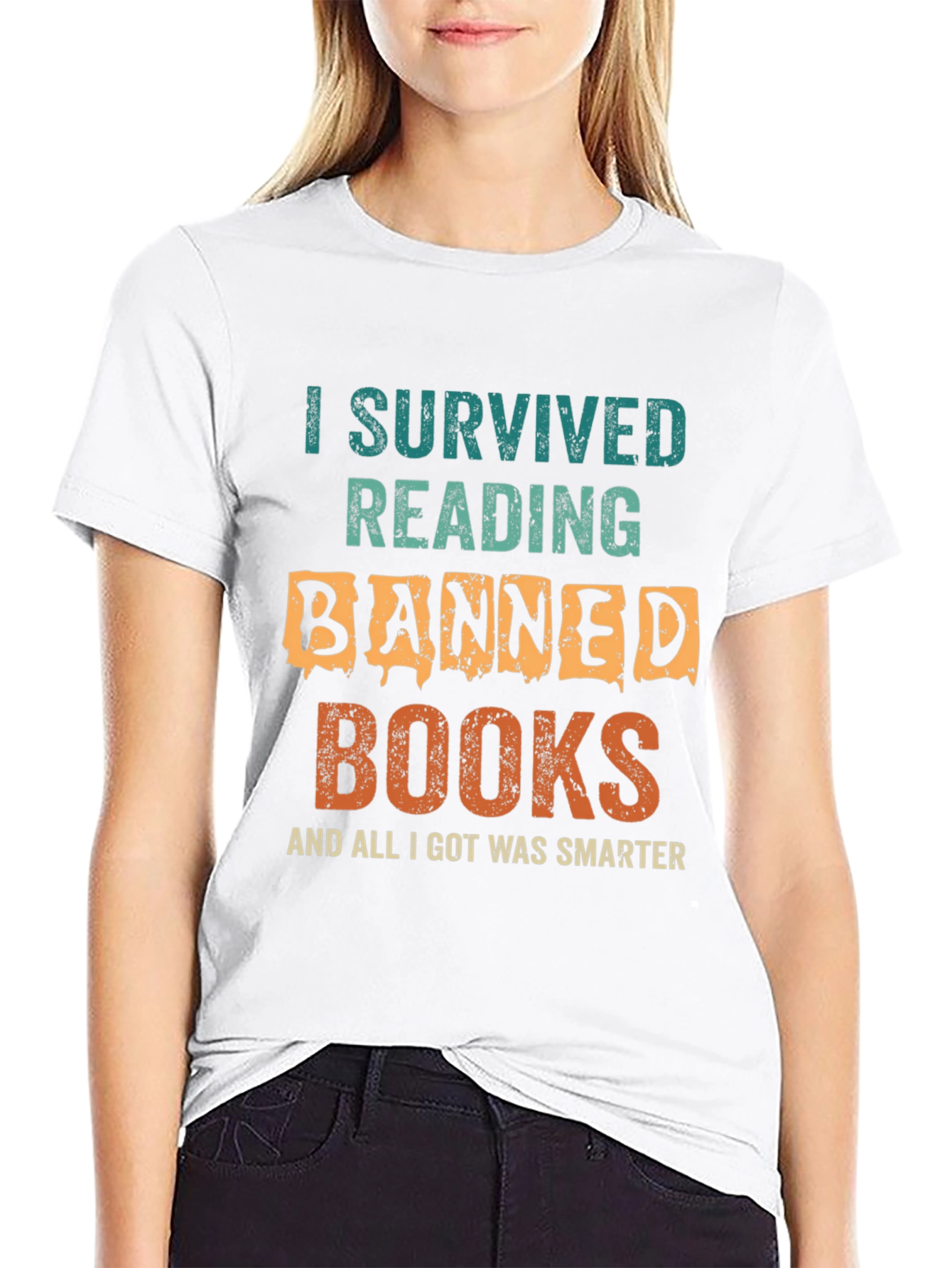 Banned Books T-Shirt - I Survived Reading Funny Tee