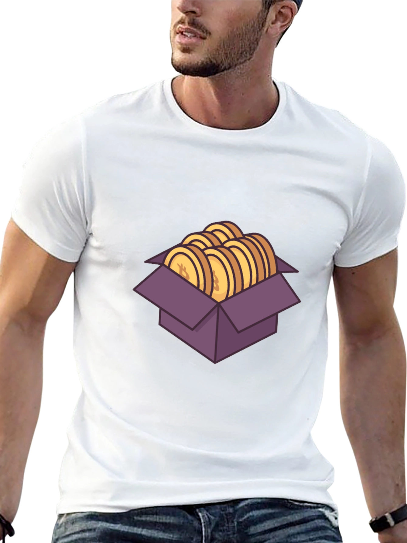 Box of Coins Graphic Tee - Black