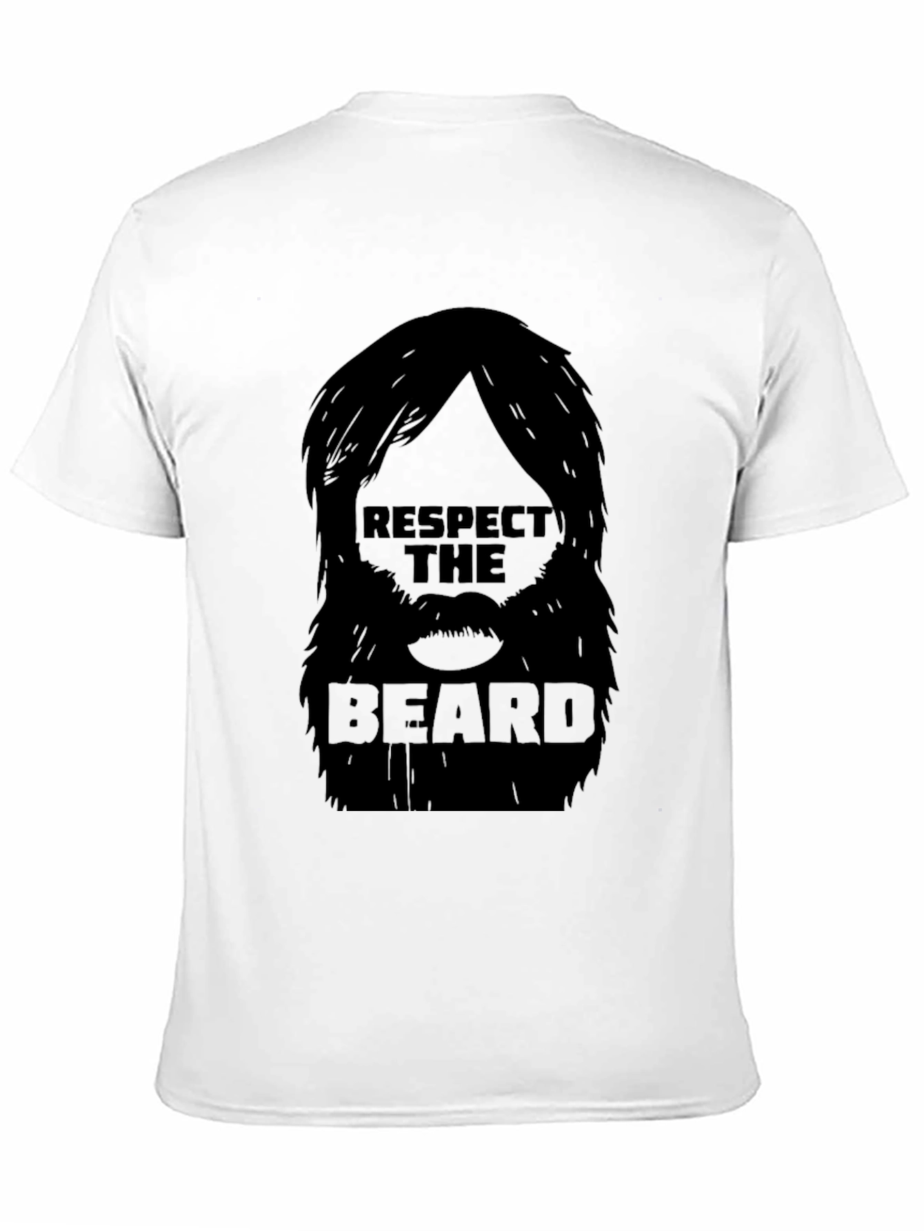 Respect the Beard T-Shirt - Black Graphic Tee