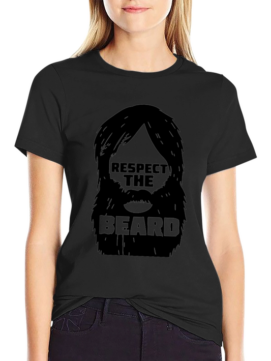 Respect the Beard T-Shirt - Black Graphic Tee