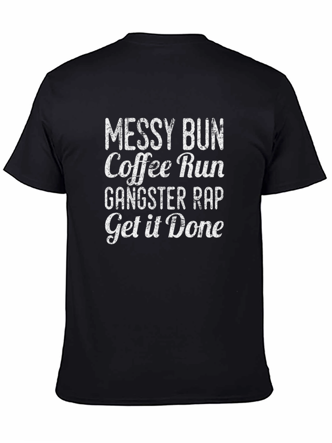 Messy Bun Coffee Run Graphic T-Shirt
