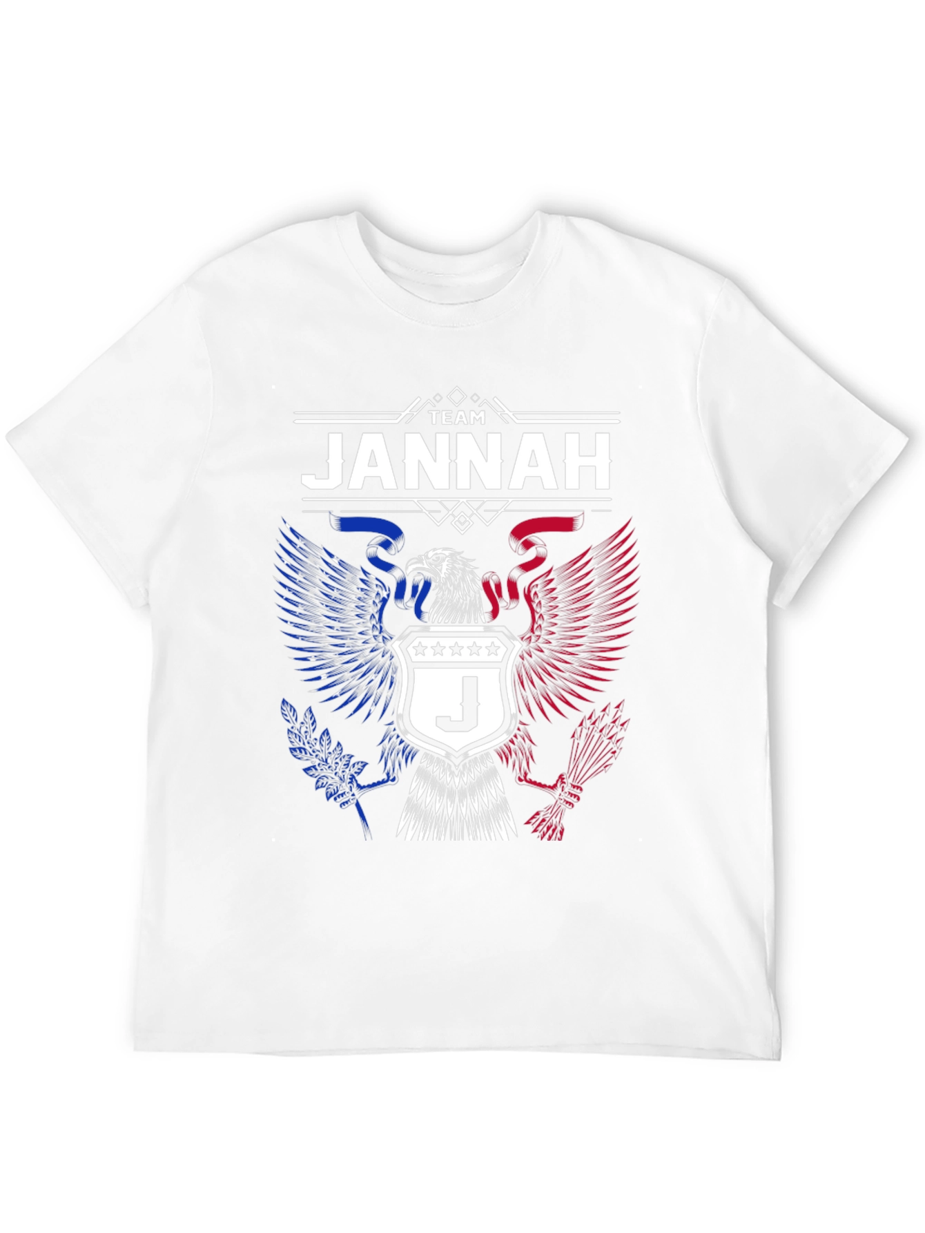 Team Jannah Eagle Graphic T-Shirt - Patriotic Design