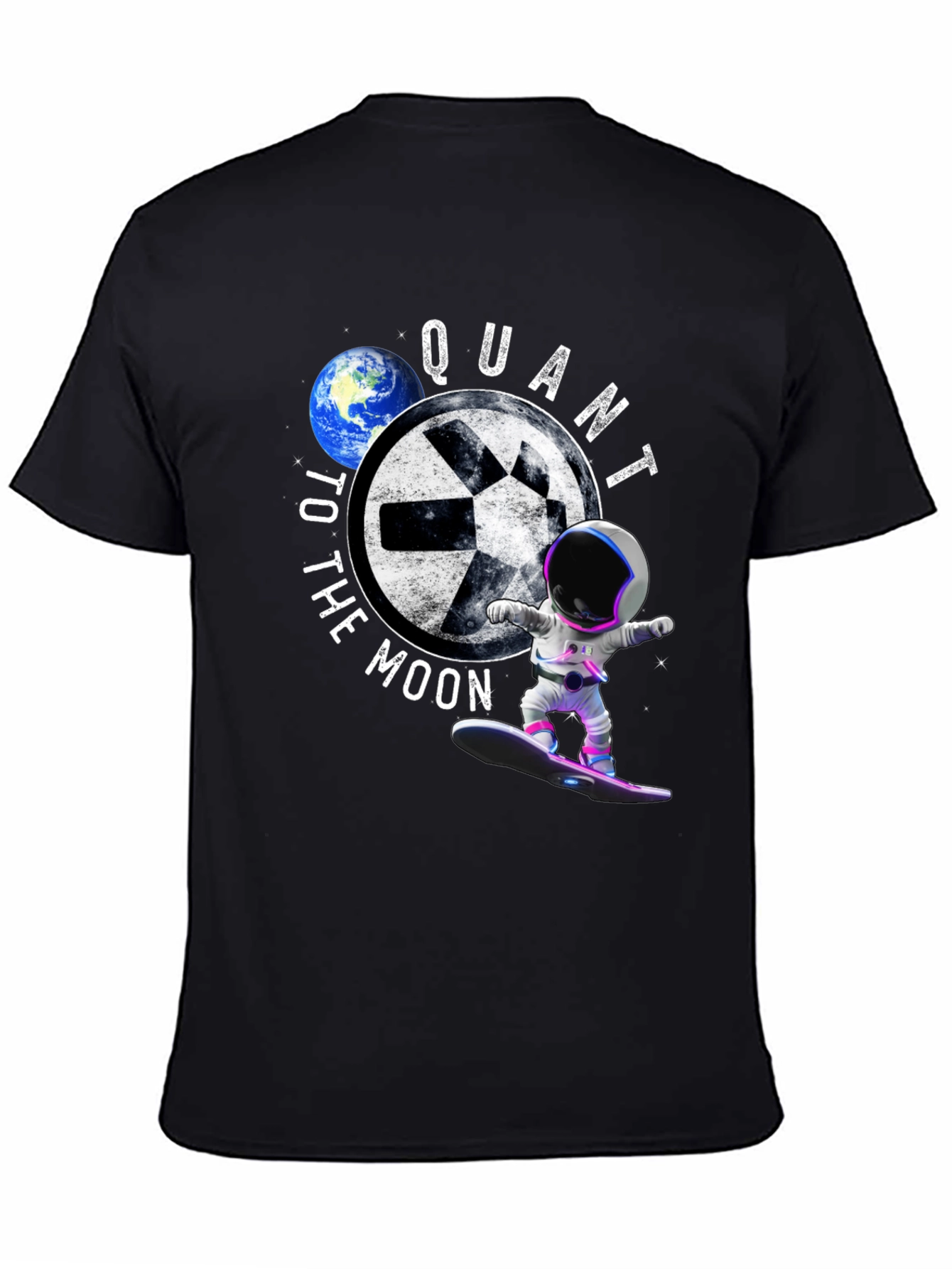 Quant To The Moon Black T-Shirt