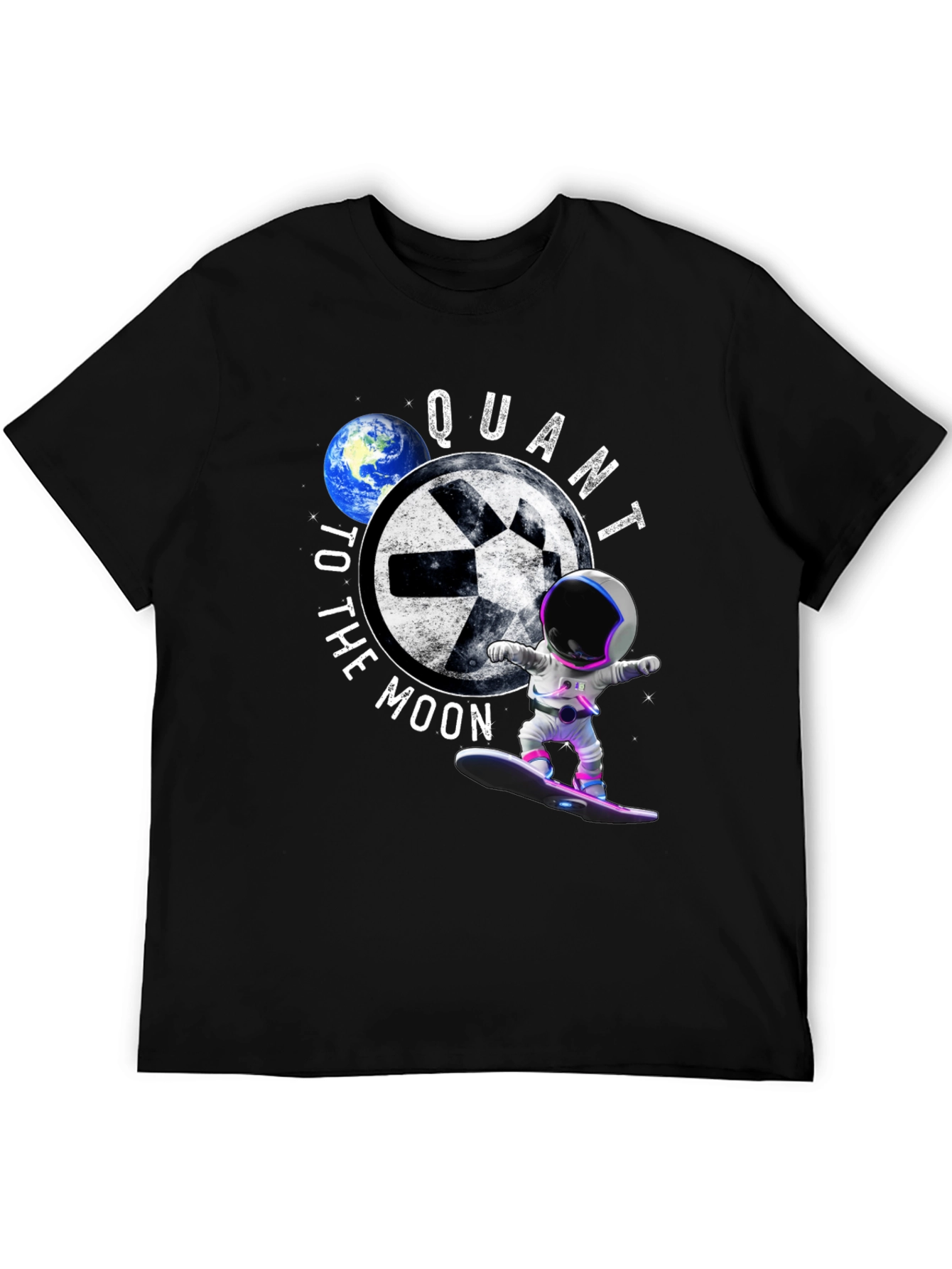 Quant To The Moon Black T-Shirt