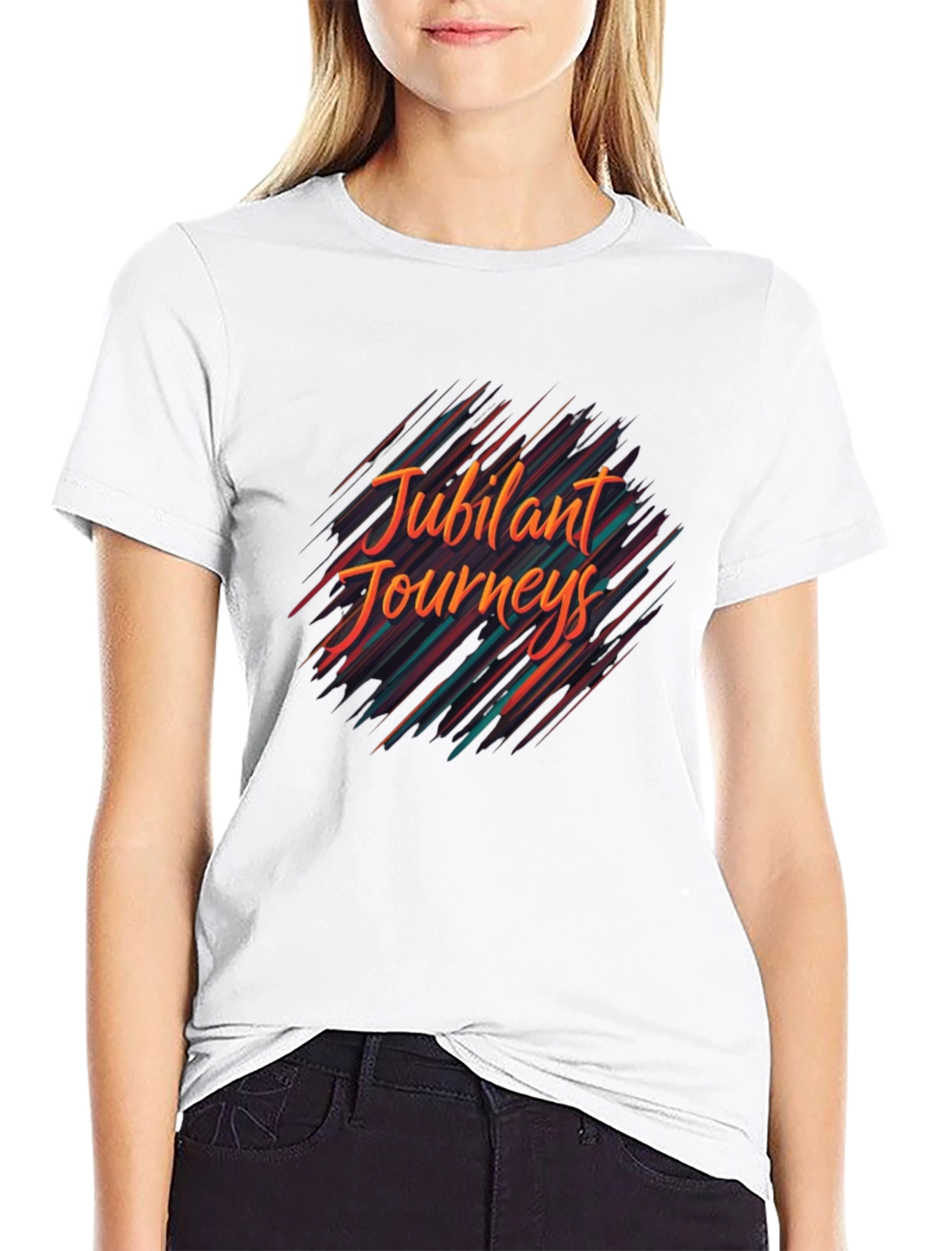 Jubilant Journeys Graphic Tee - Black