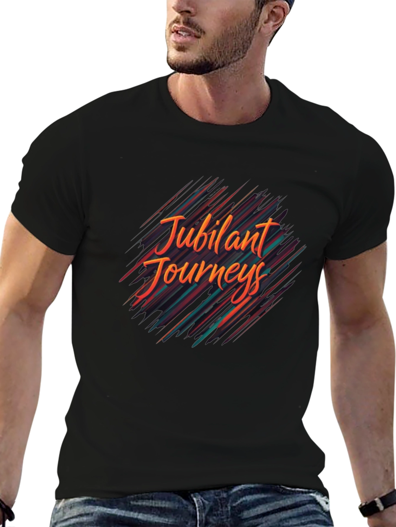 Jubilant Journeys Graphic Tee - Black