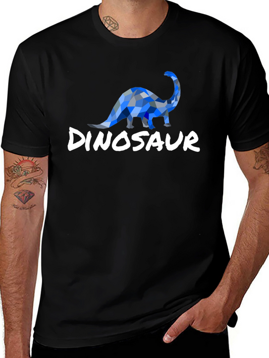 Dinosaur Graphic Tee - Geometric Dino Design