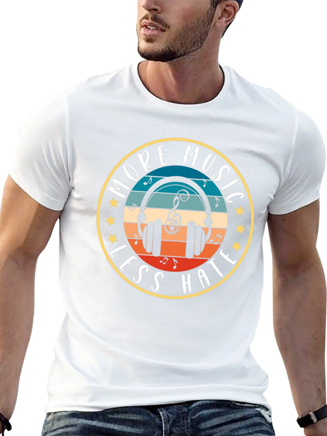 More Music Less Hate T-Shirt