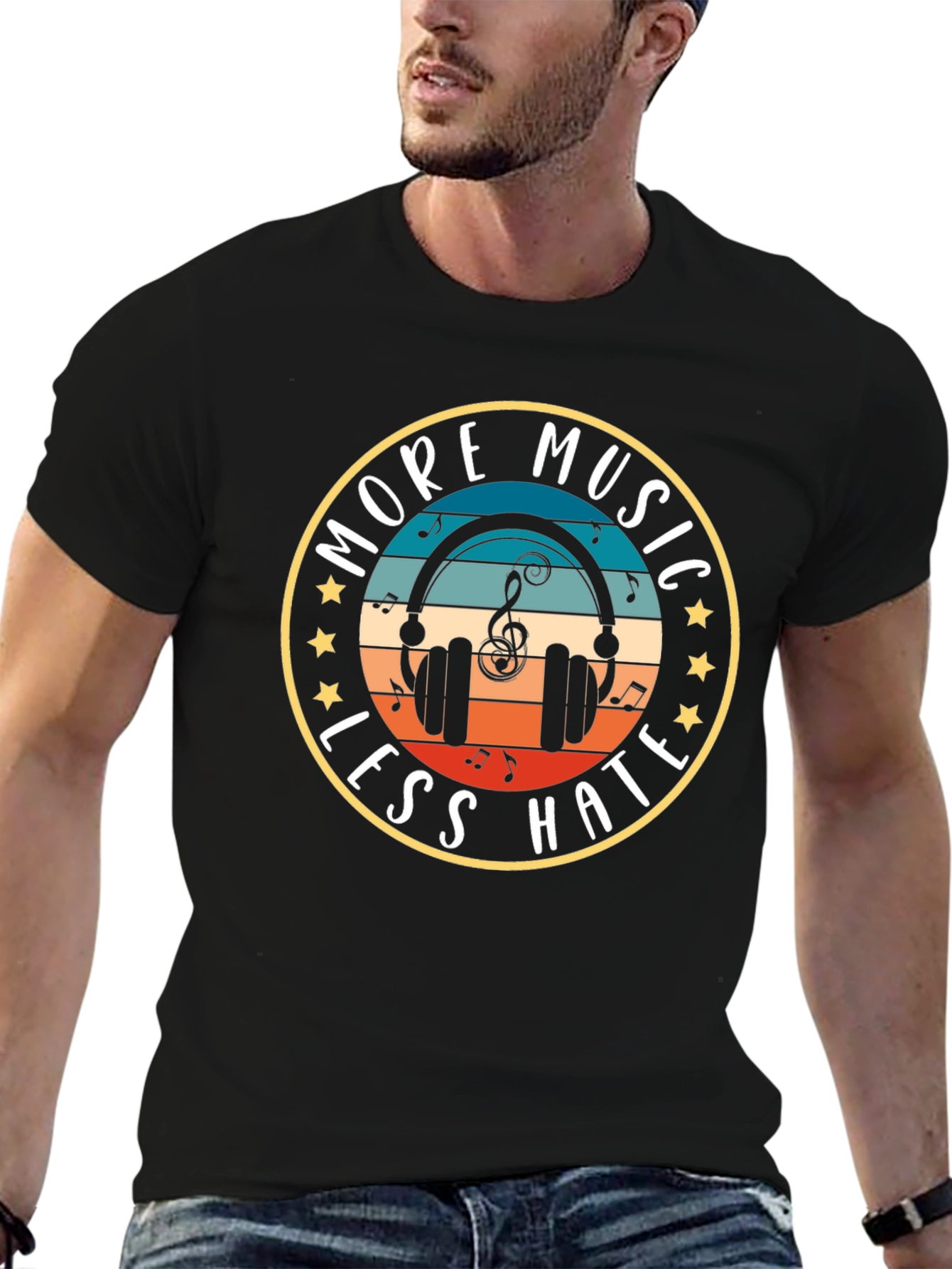 More Music Less Hate T-Shirt