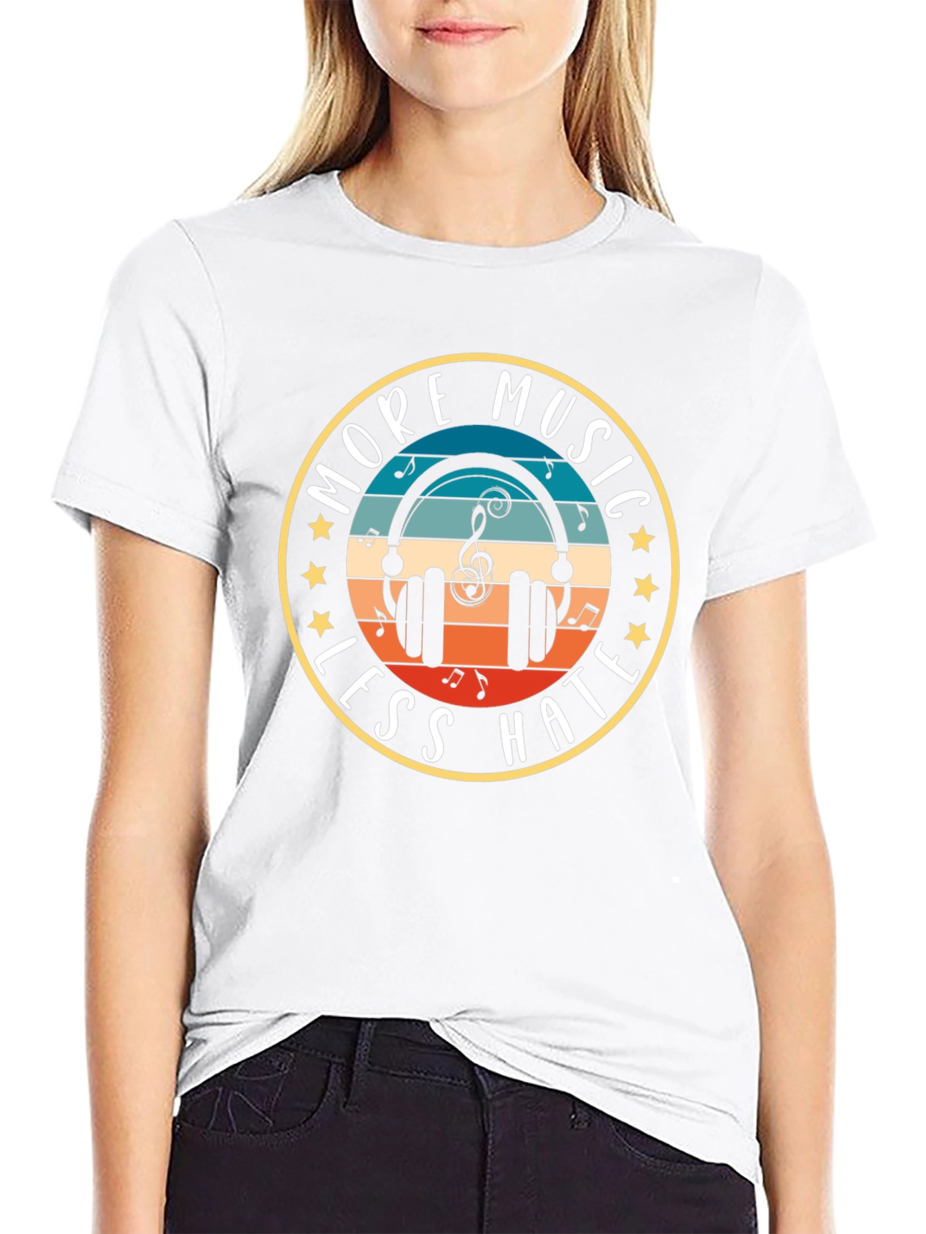 More Music Less Hate T-Shirt