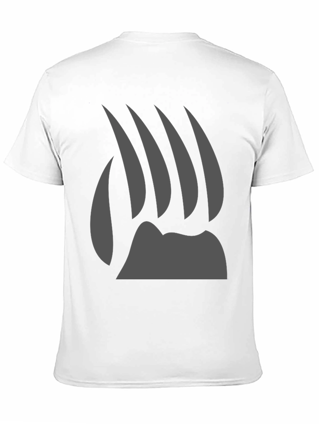 Bear Claw Graphic Tee - Black Cotton T-Shirt