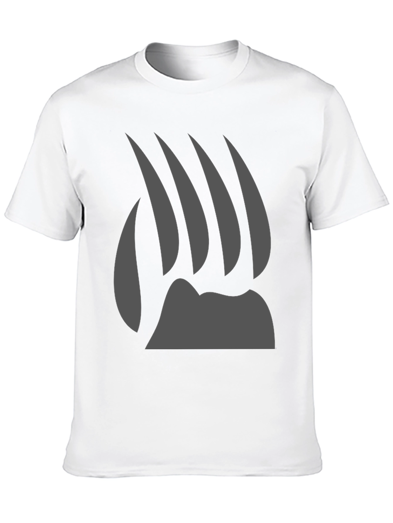 Bear Claw Graphic Tee - Black Cotton T-Shirt