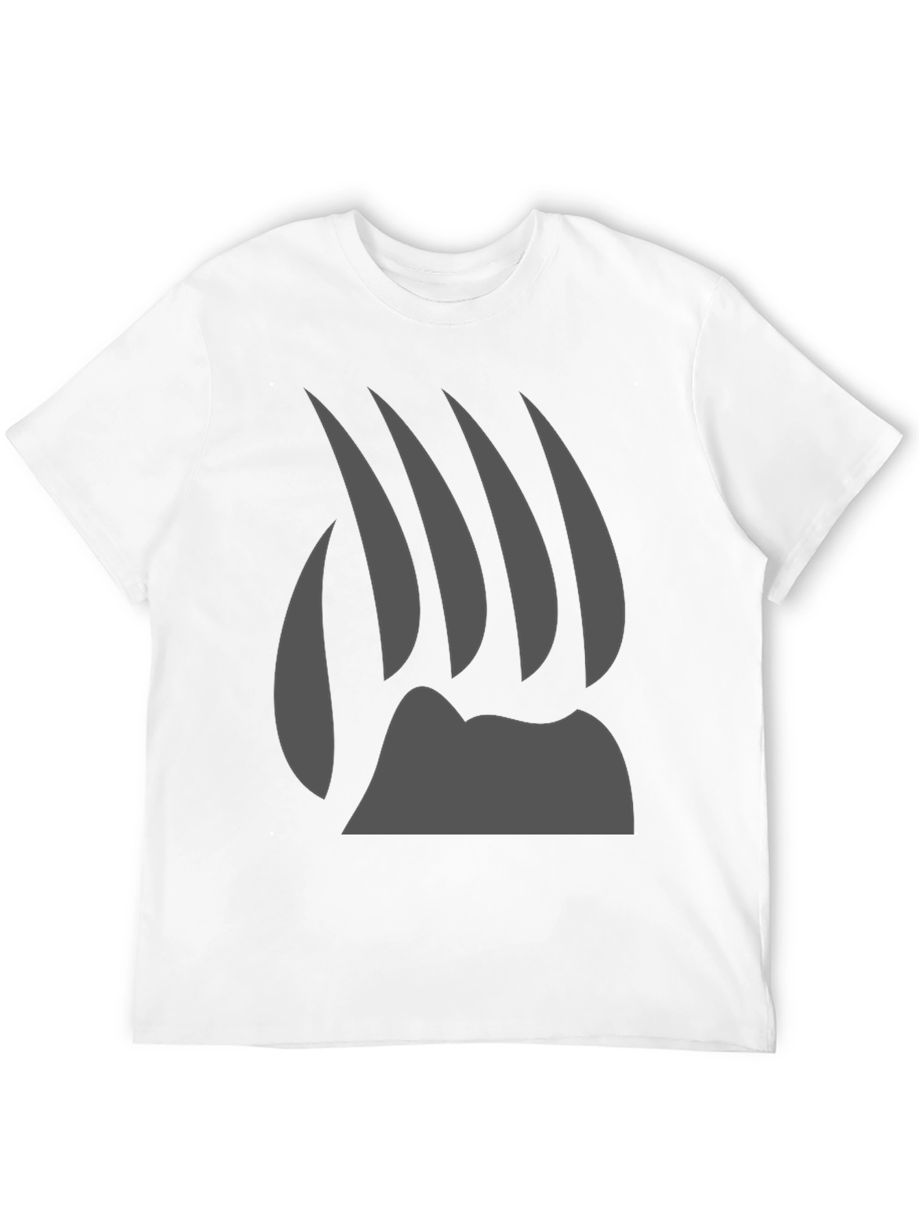 Bear Claw Graphic Tee - Black Cotton T-Shirt