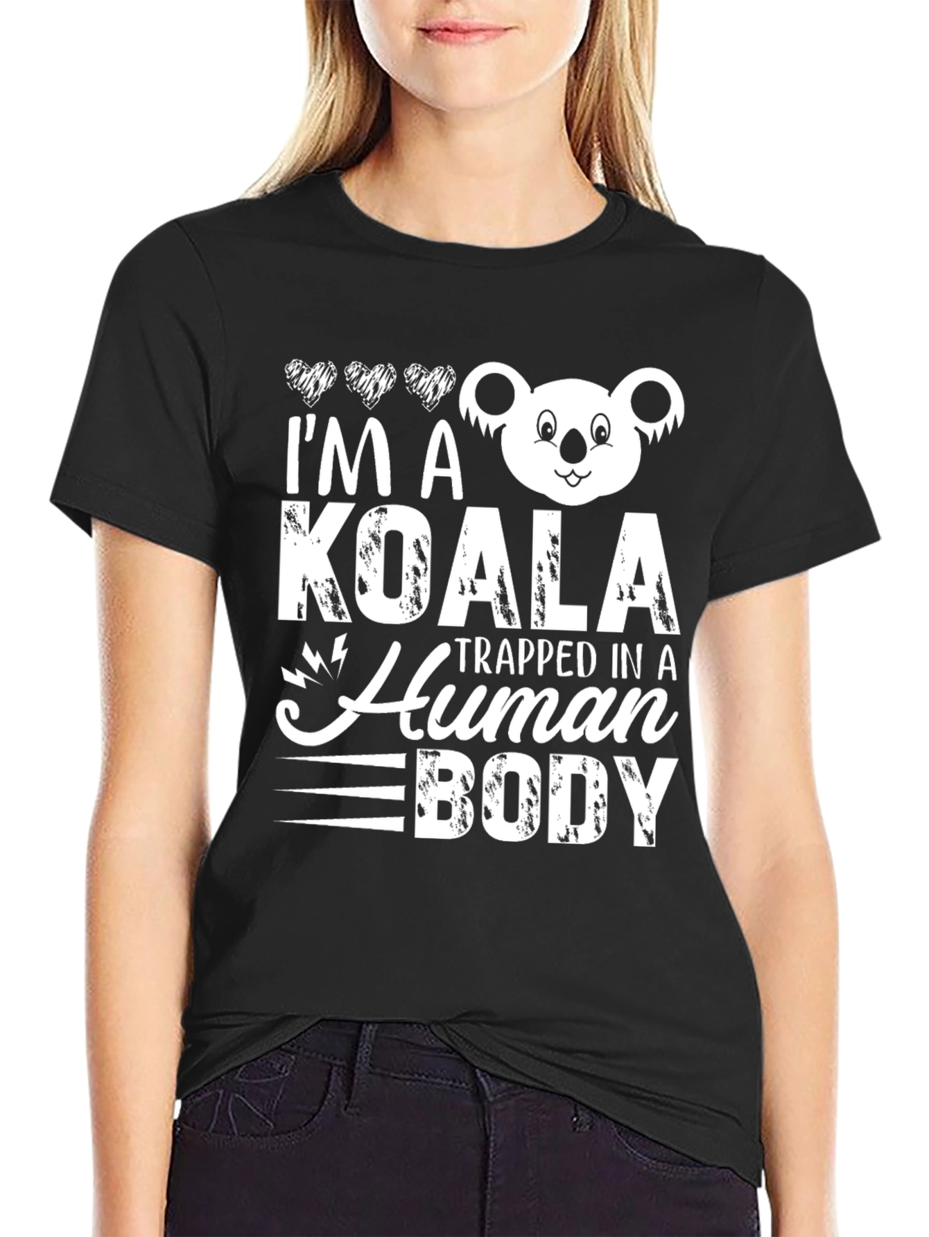 Koala Trapped in a Human Body Graphic T-Shirt