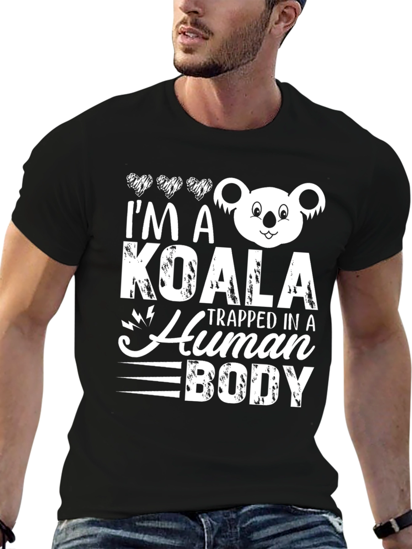 Koala Trapped in a Human Body Graphic T-Shirt