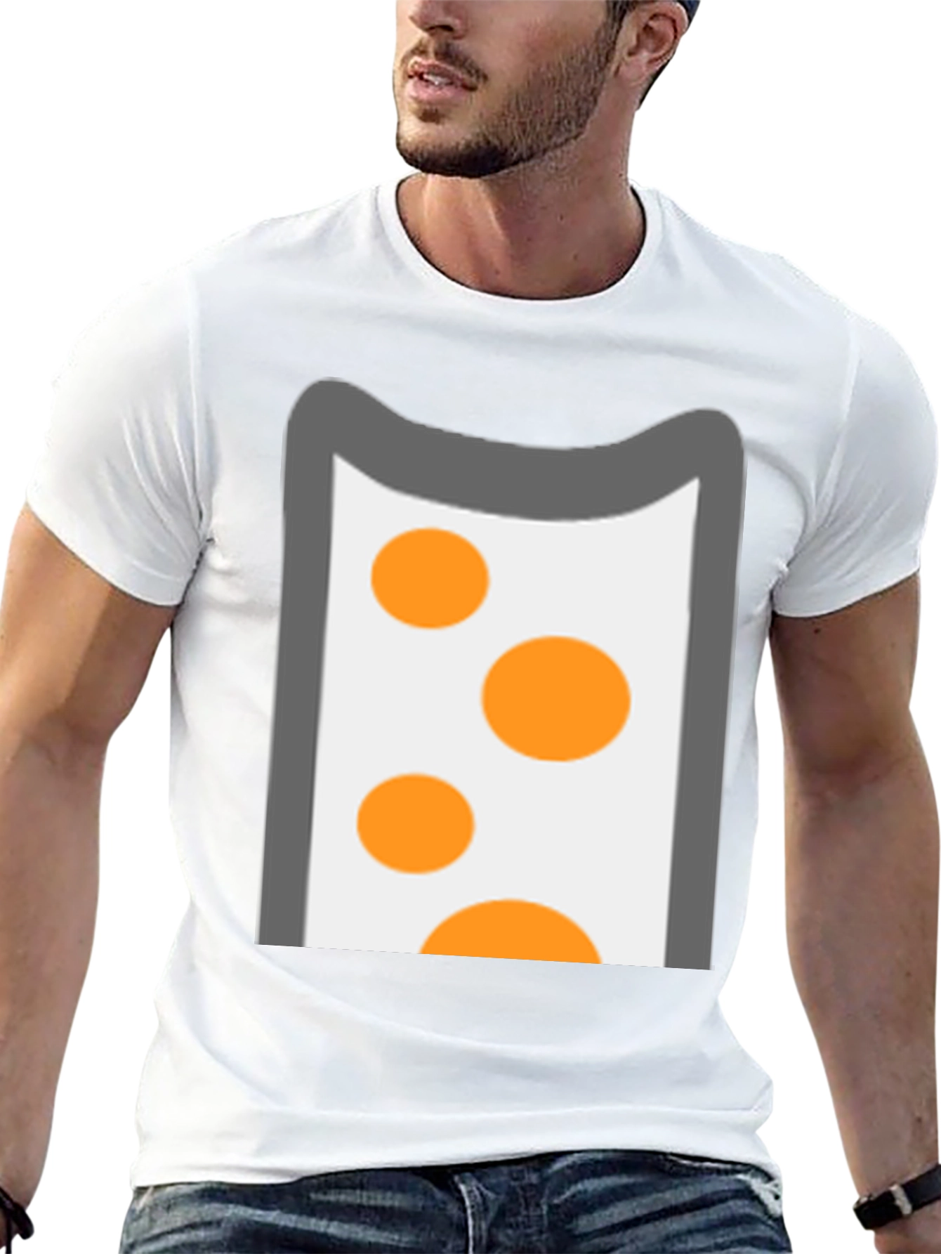 Fun Cartoon Style Graphic Print T-Shirt
