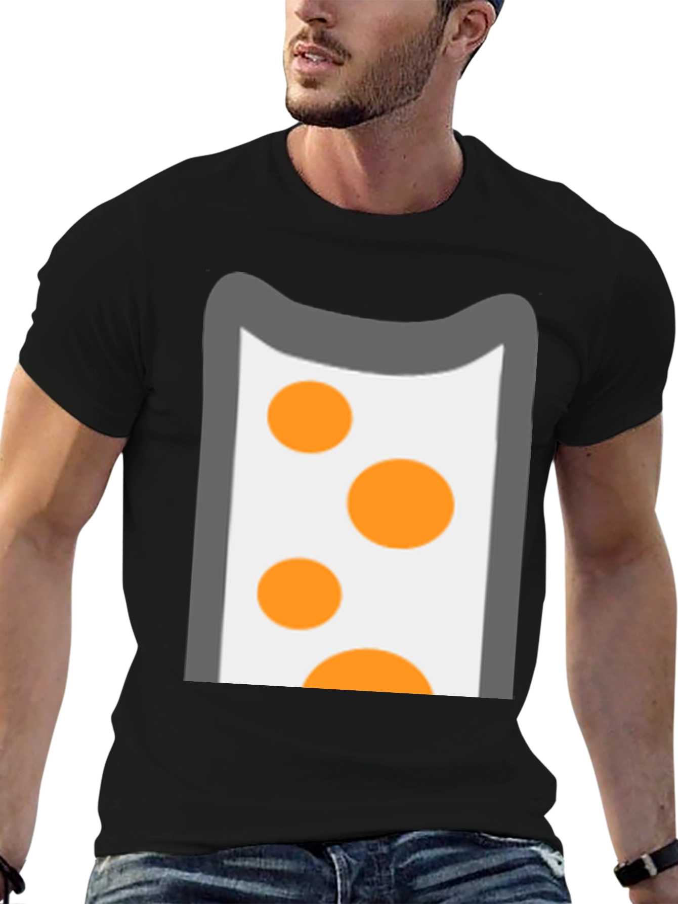 Fun Cartoon Style Graphic Print T-Shirt