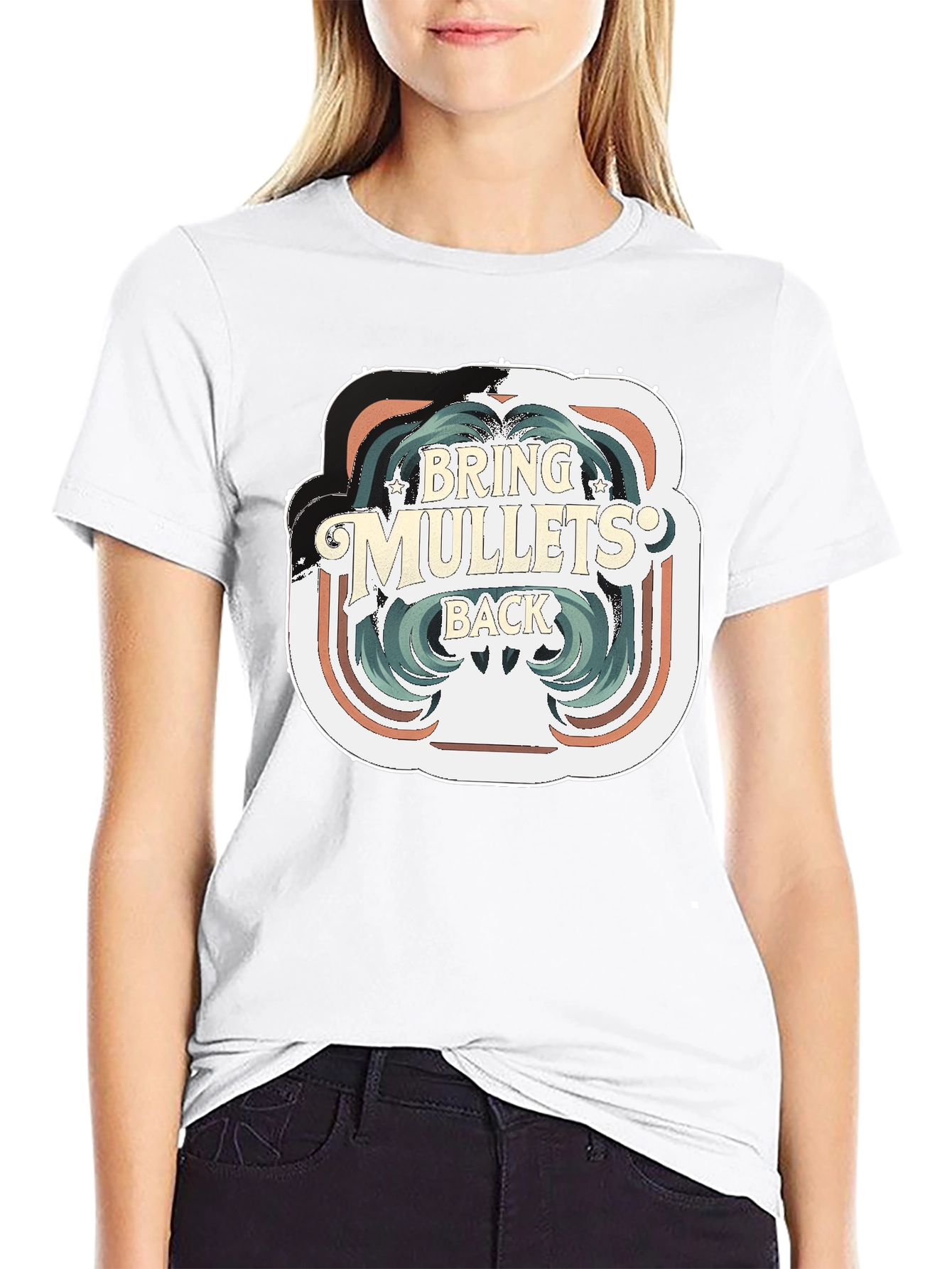 Bring Mullets Back T-Shirt - Retro Hair Style Tee