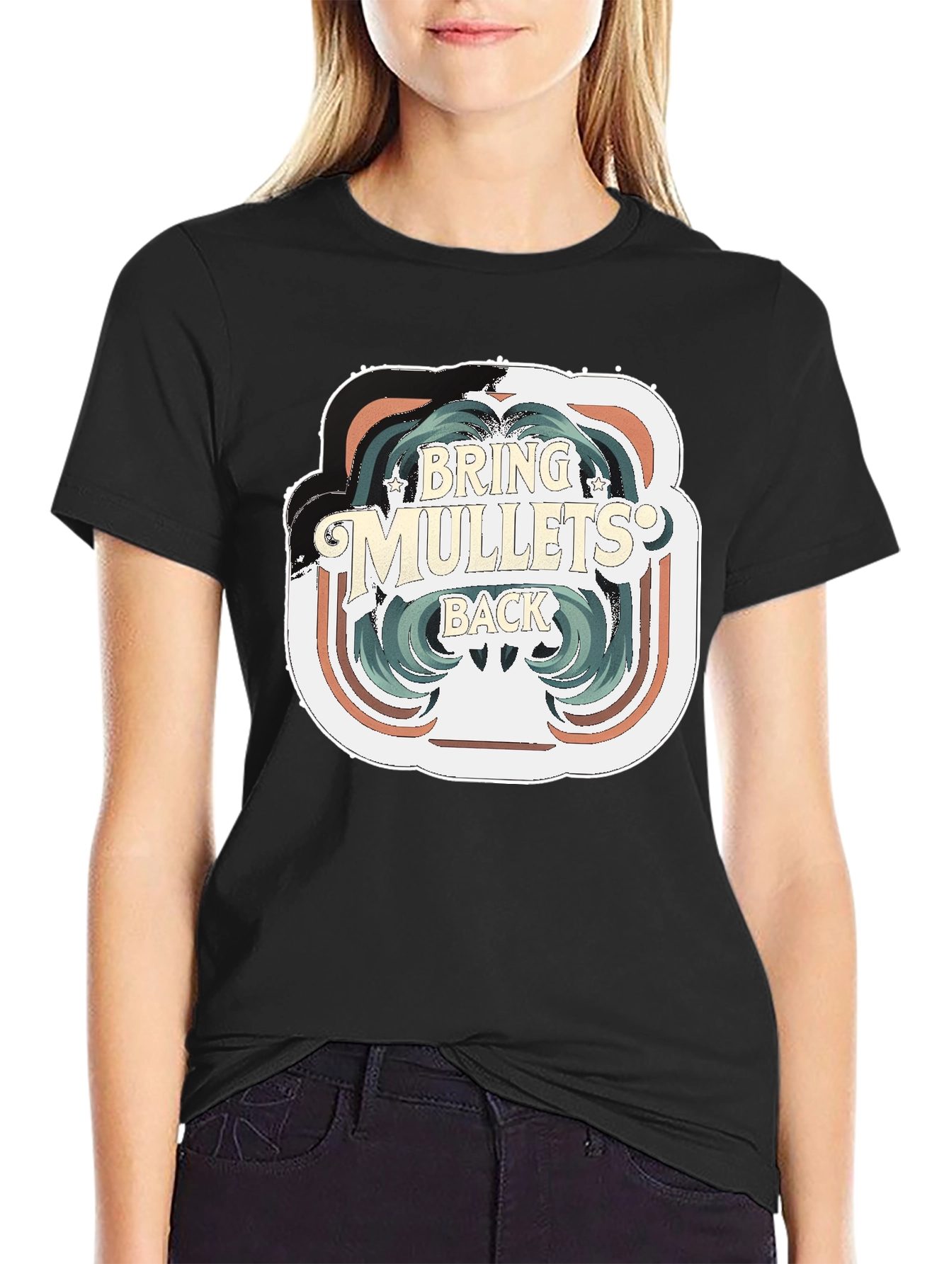 Bring Mullets Back T-Shirt - Retro Hair Style Tee