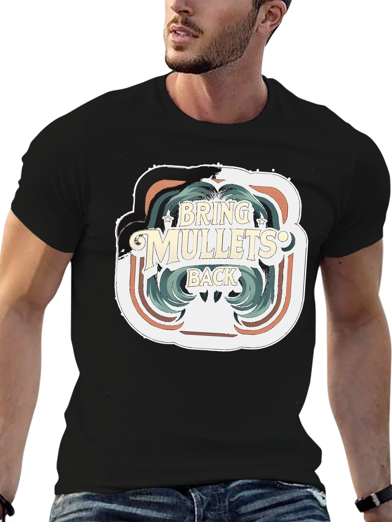 Bring Mullets Back T-Shirt - Retro Hair Style Tee