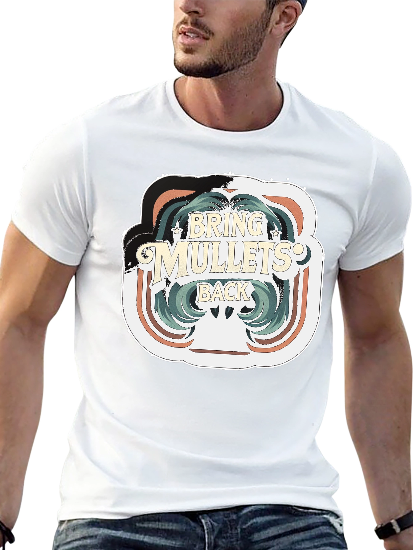 Bring Mullets Back T-Shirt - Retro Hair Style Tee