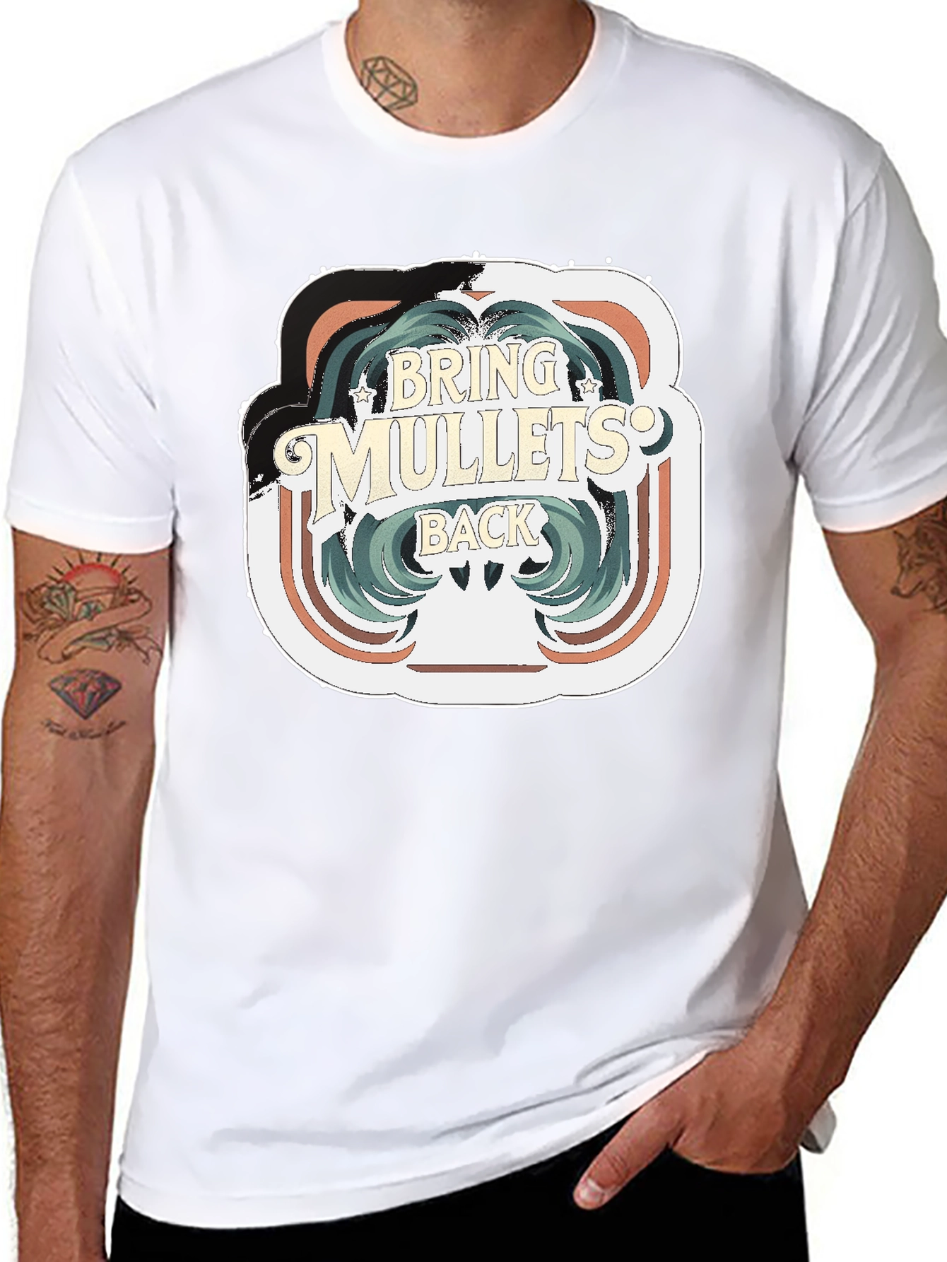 Bring Mullets Back T-Shirt - Retro Hair Style Tee