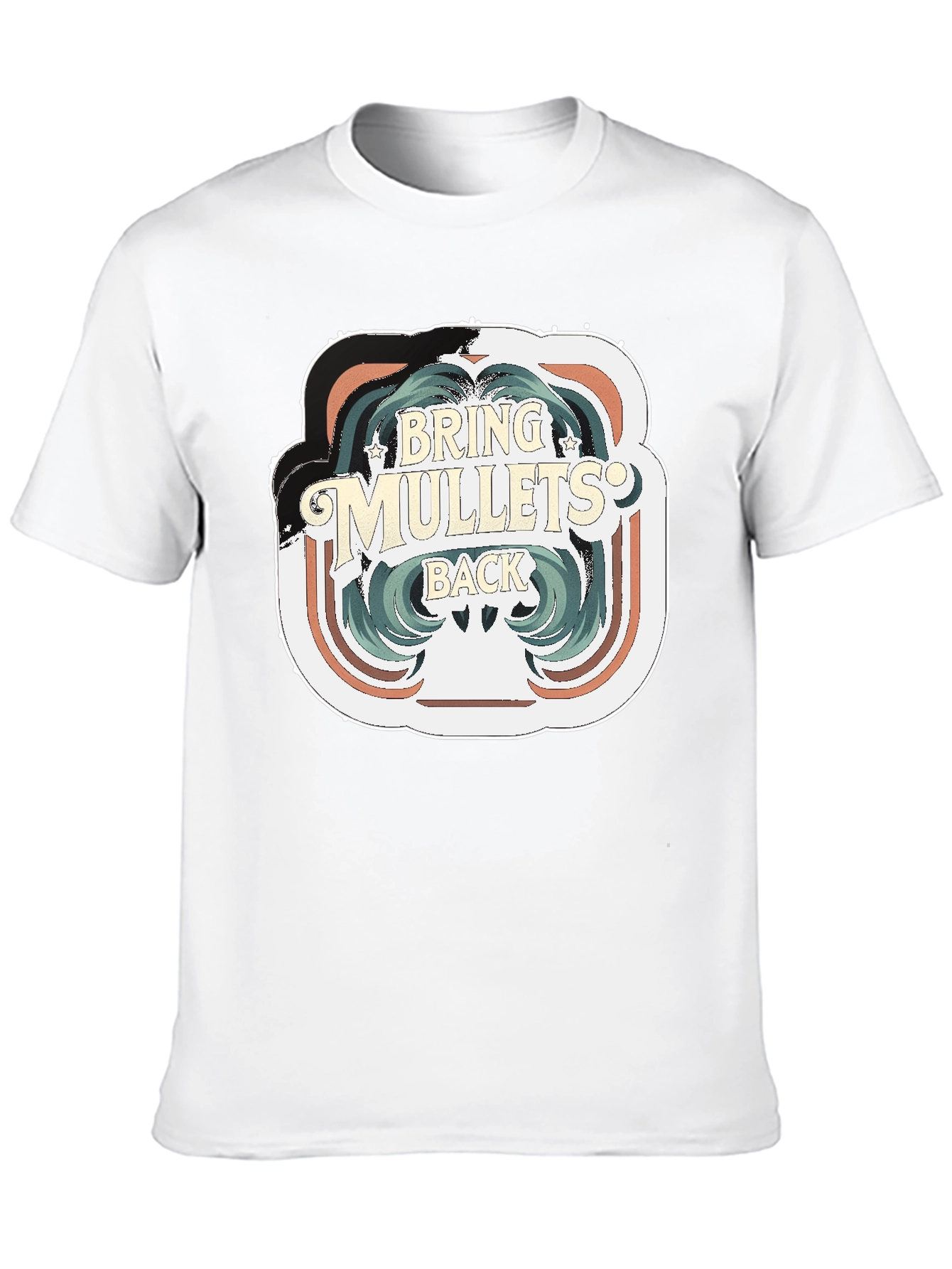 Bring Mullets Back T-Shirt - Retro Hair Style Tee