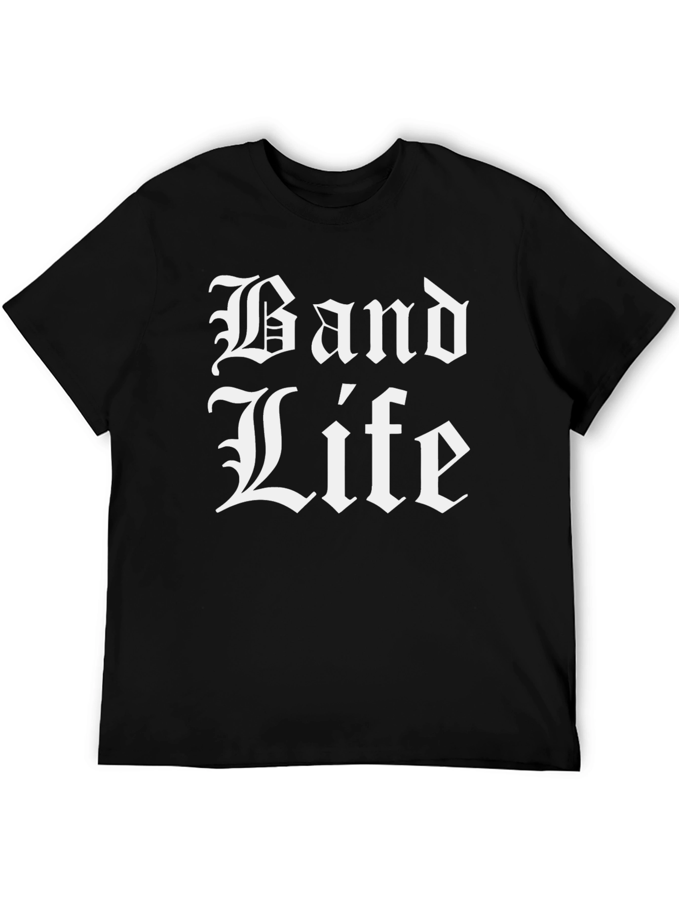 Band Life Black Graphic T-Shirt