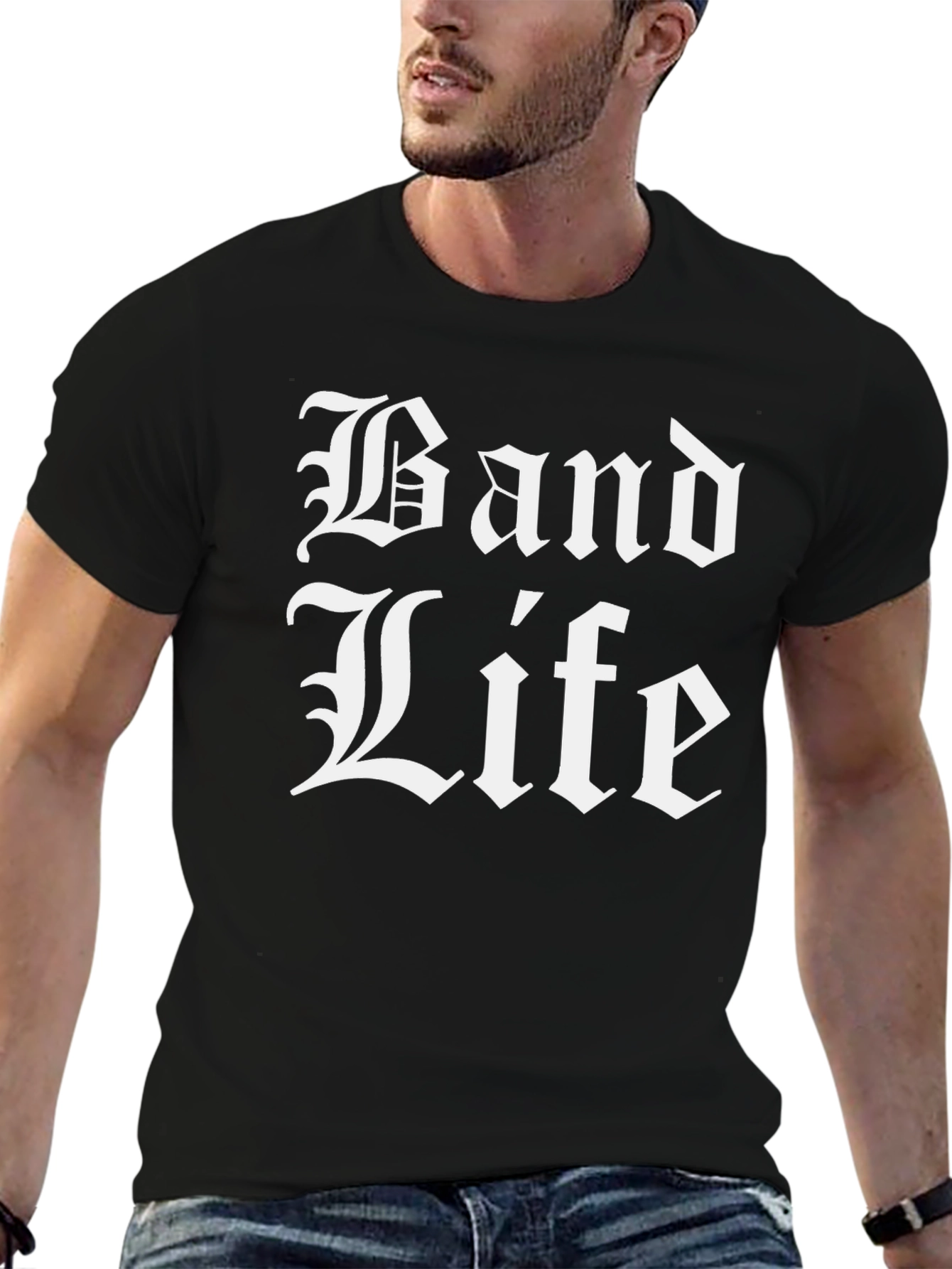 Band Life Black Graphic T-Shirt