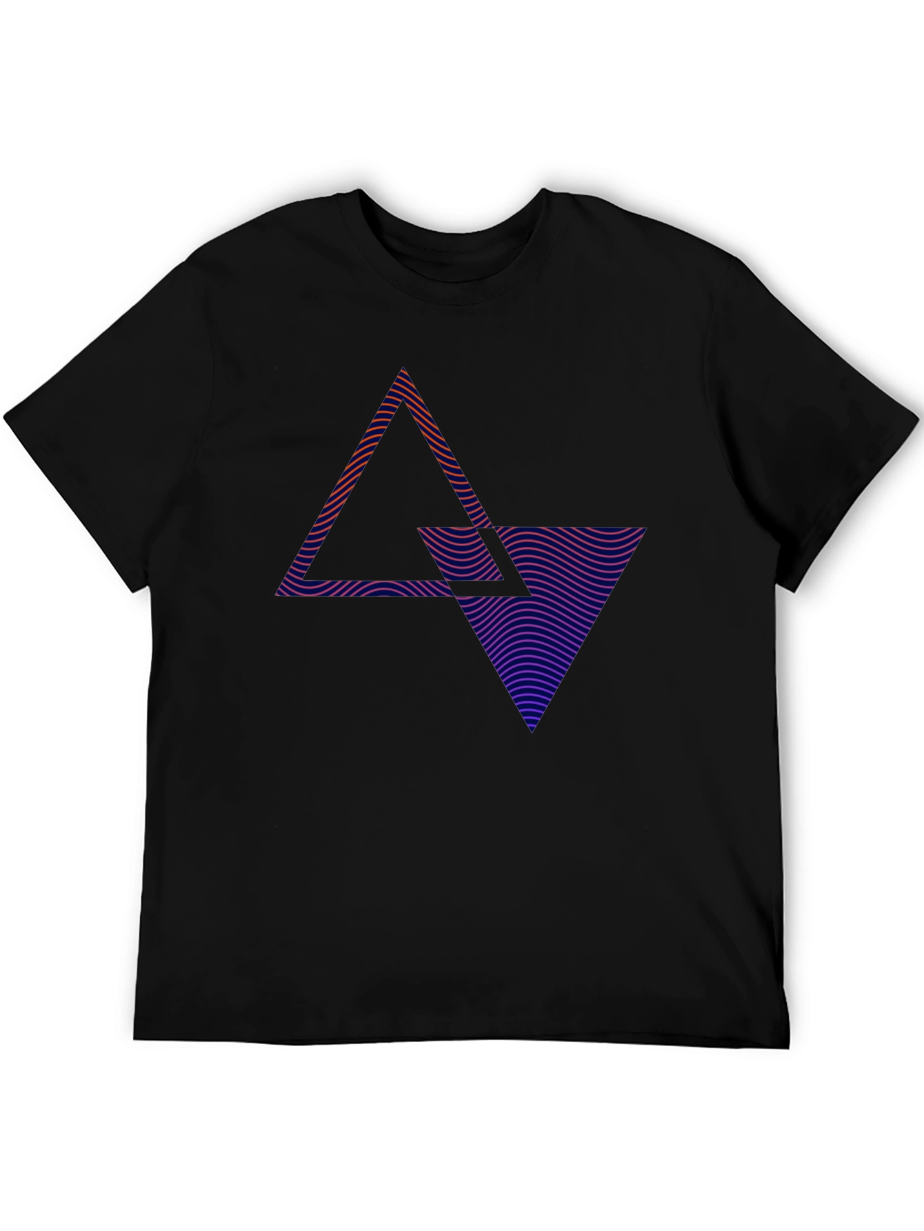 Abstract Geometric Triangle T-Shirt - Modern Graphic Tee