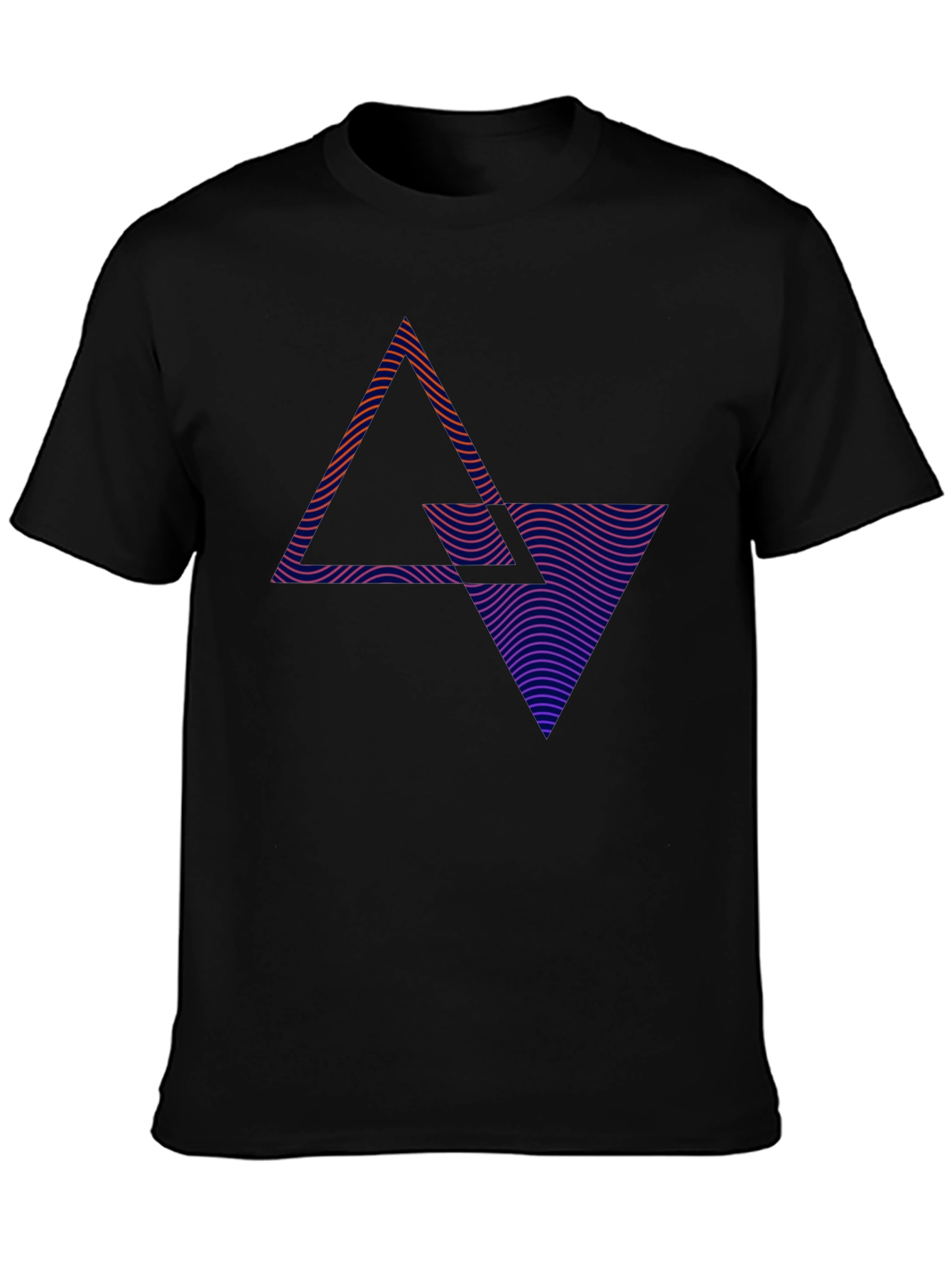 Abstract Geometric Triangle T-Shirt - Modern Graphic Tee
