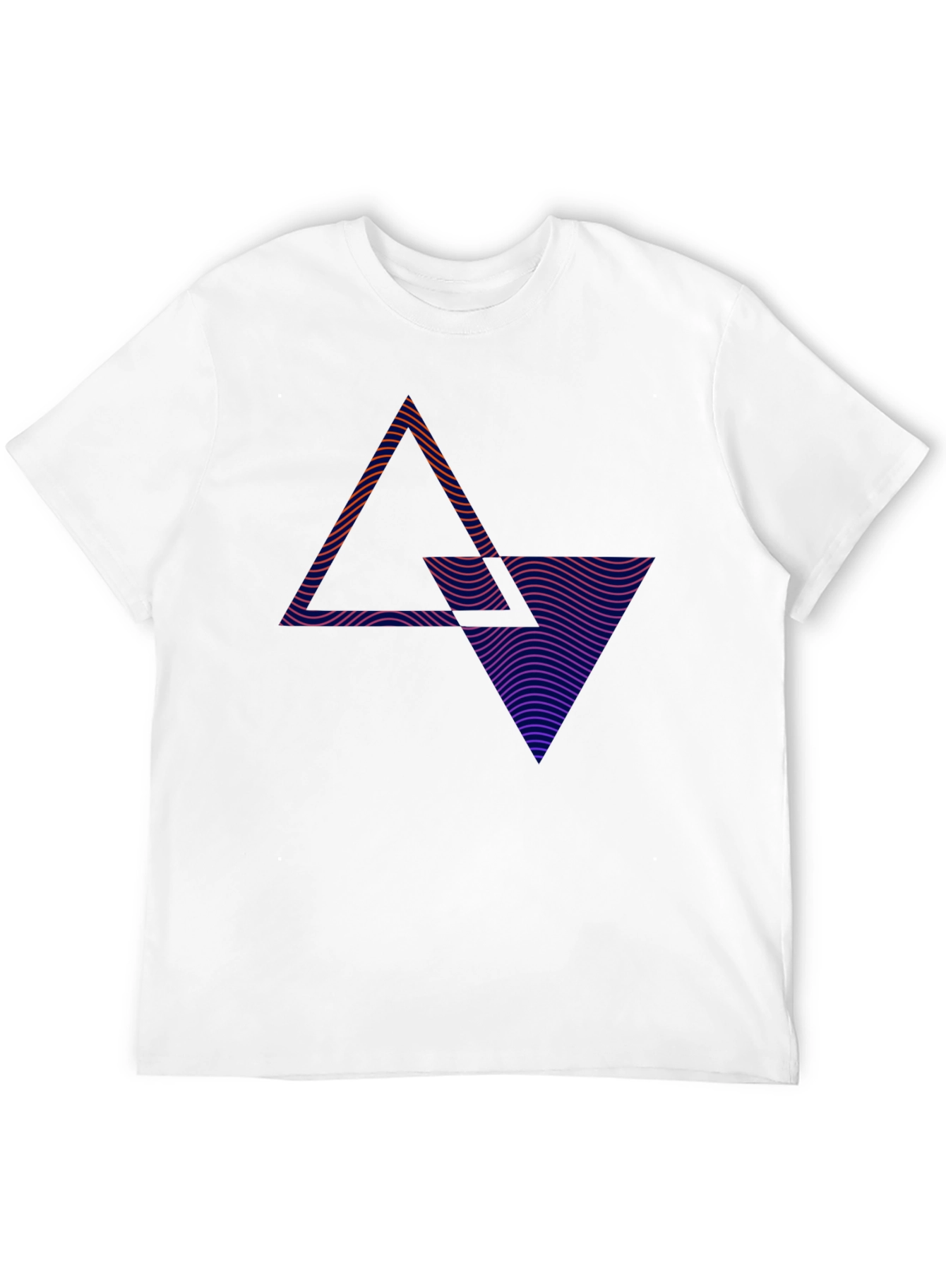 Abstract Geometric Triangle T-Shirt - Modern Graphic Tee