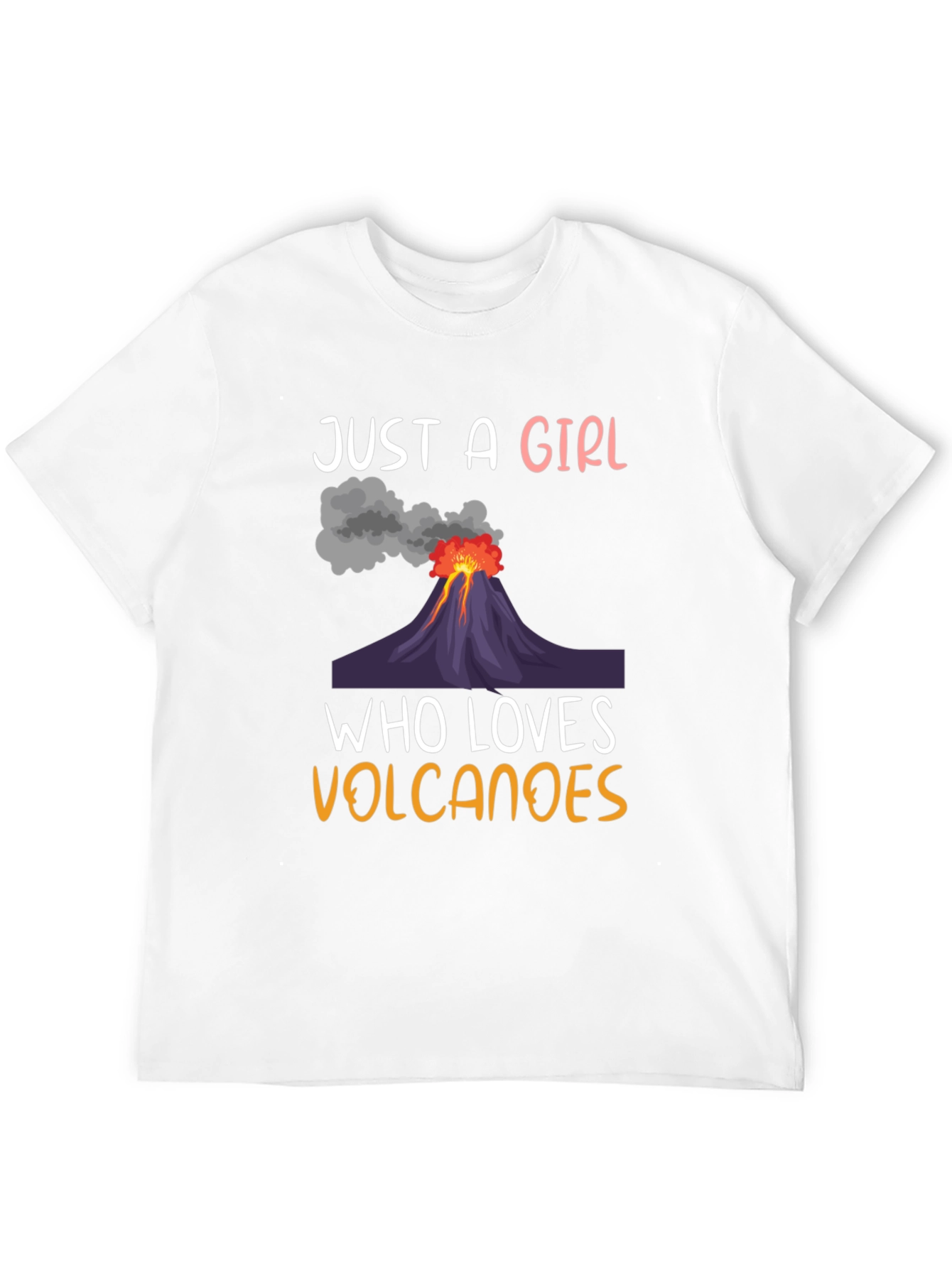 Girl Who Loves Volcanoes Graphic T-Shirt
